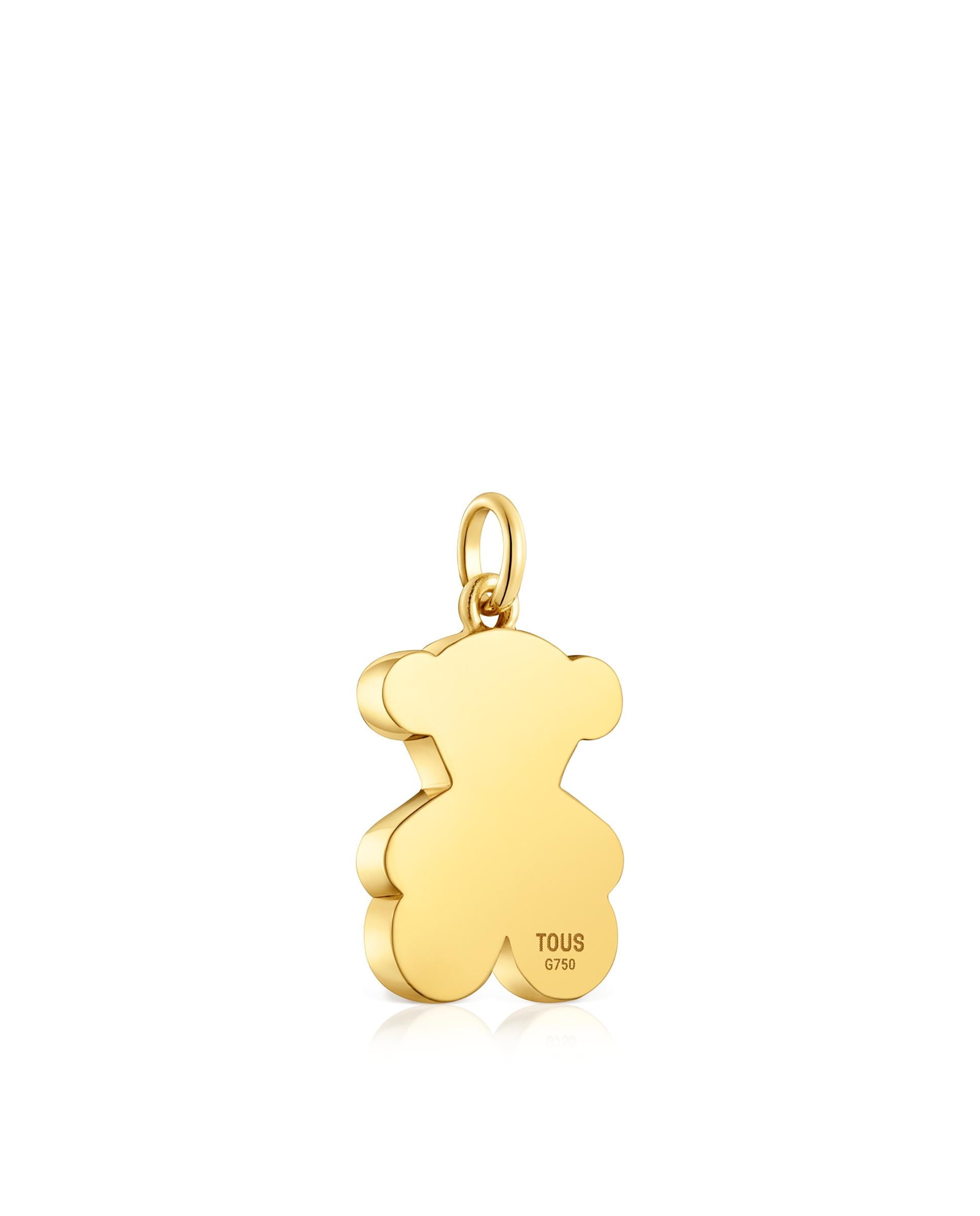 Pendente Sweet Dolls Médio Urso de Ouro 18 Mm Dourado-3