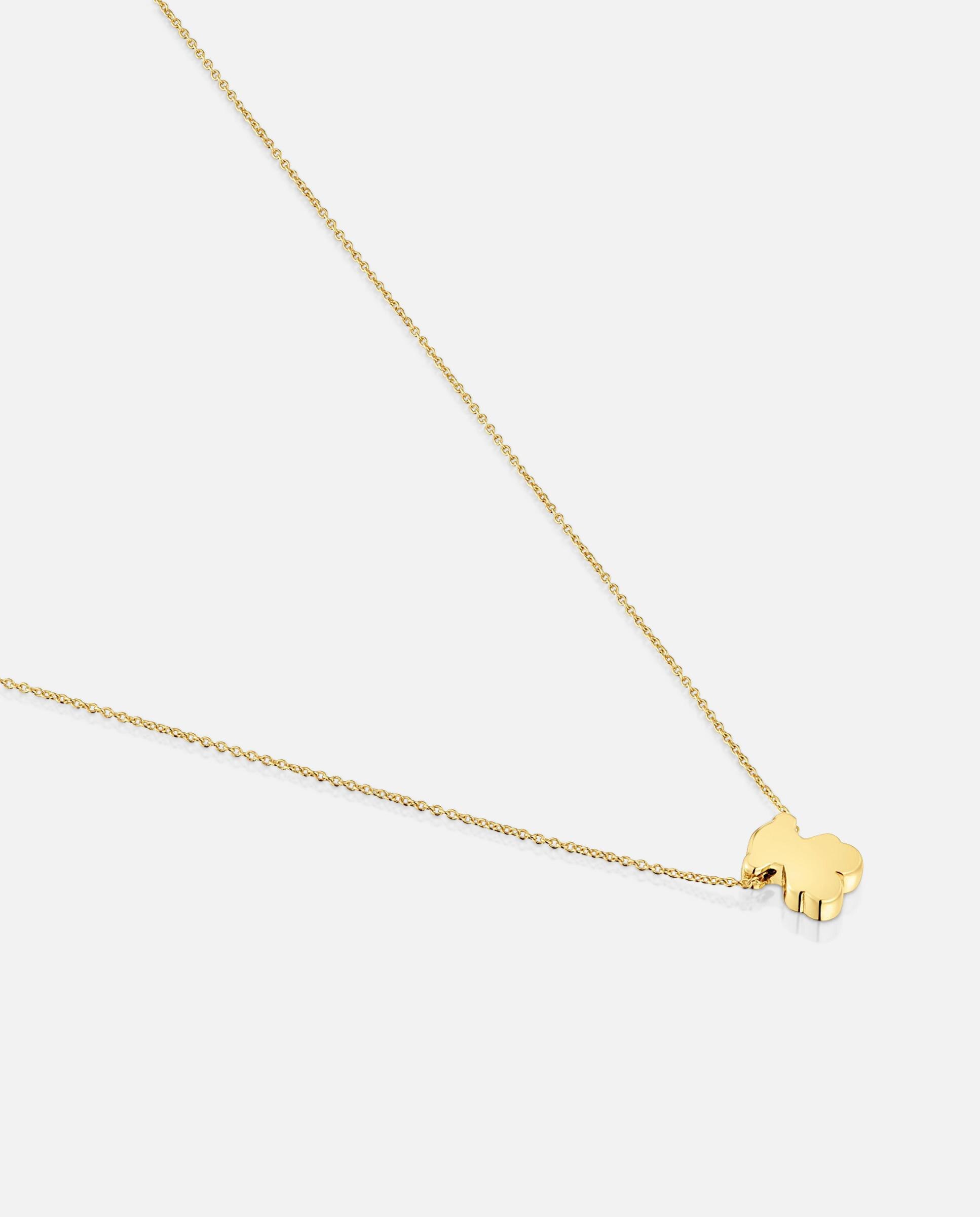Colar Sweet Dolls Curto de Ouro com Motivo Urso 8 Mm Dourado-2