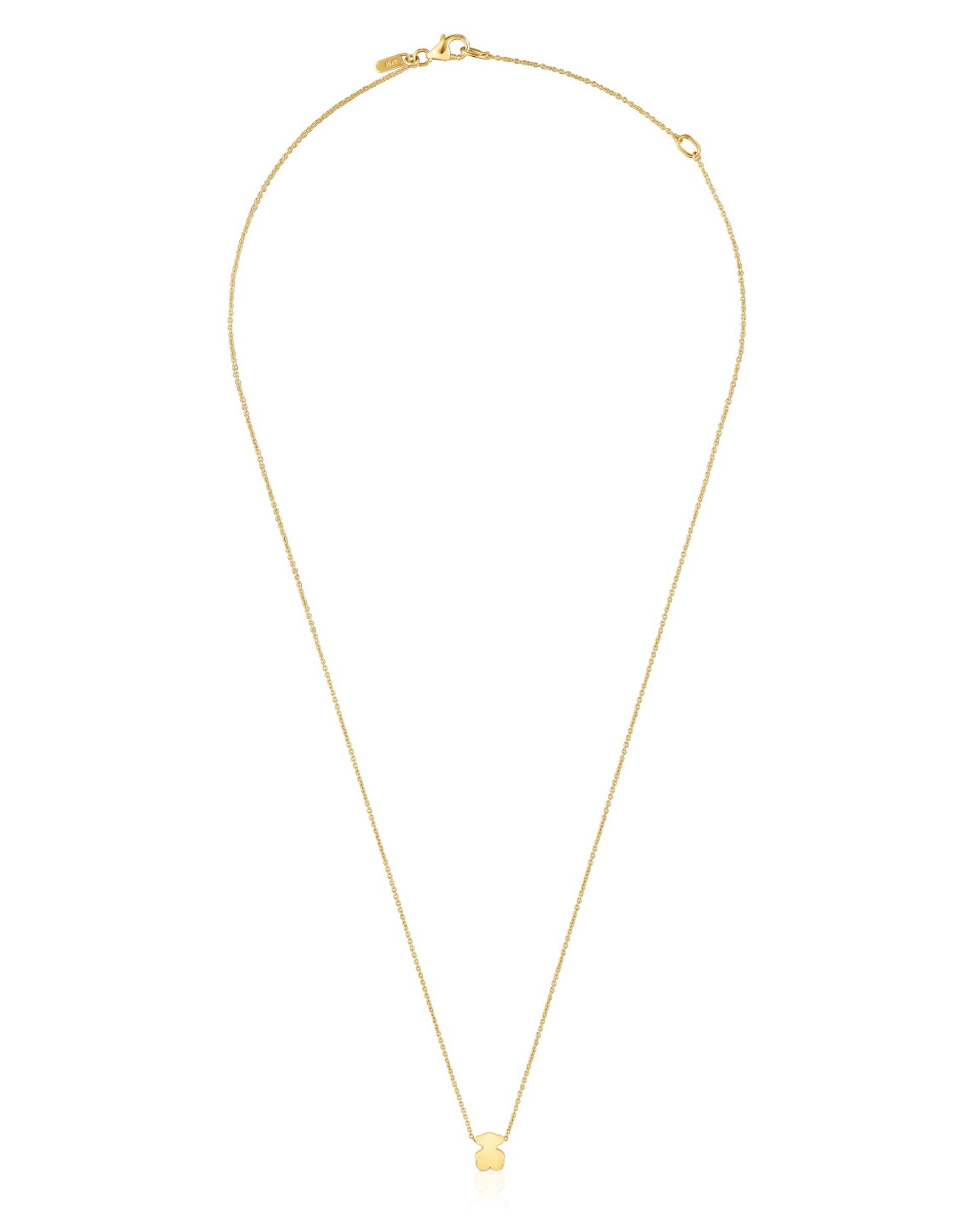 Colar Sweet Dolls Curto de Ouro com Motivo Urso 6 Mm Dourado-1