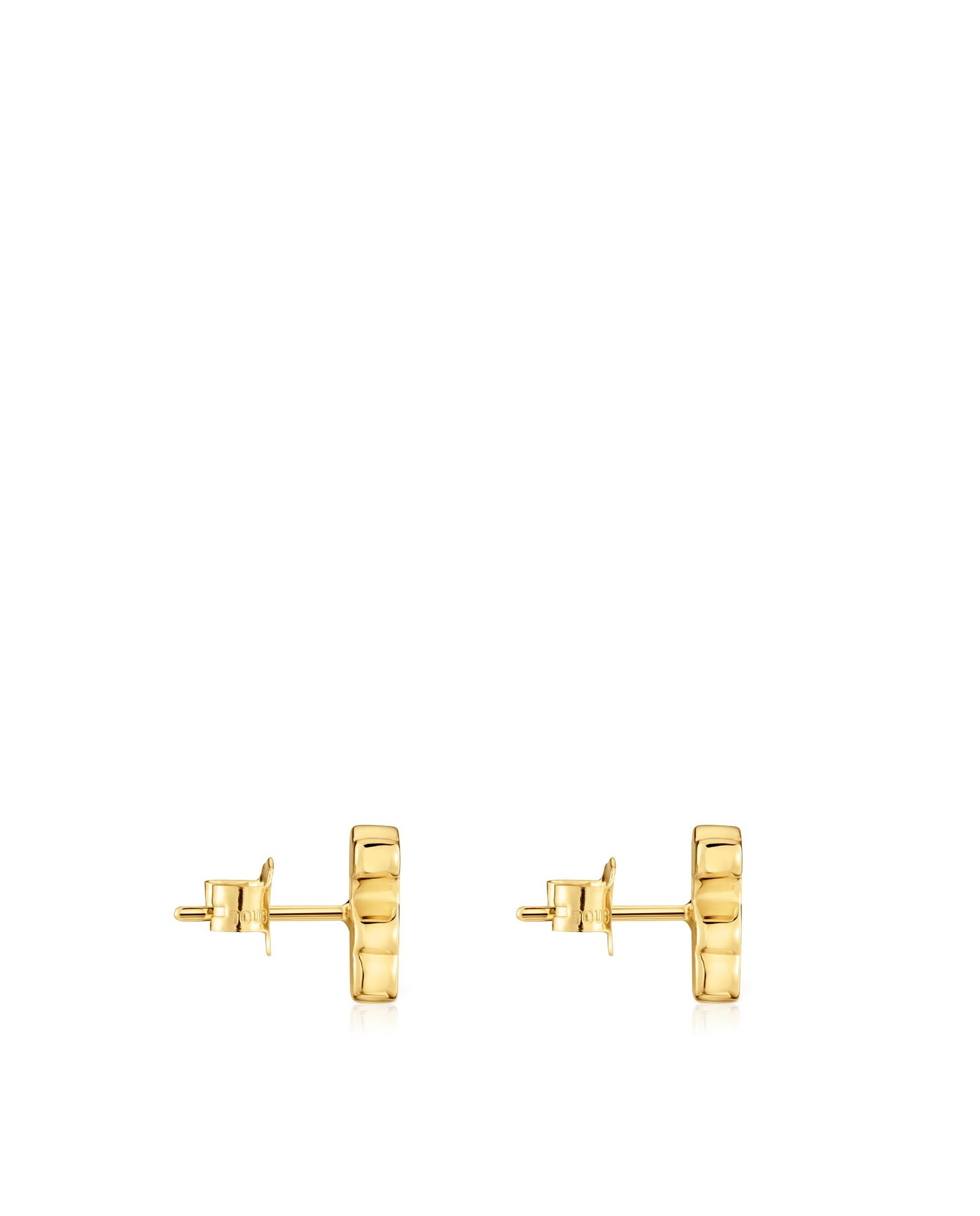 Brincos Sweet Dolls com Urso de Ouro 10 Mm Dourado-2