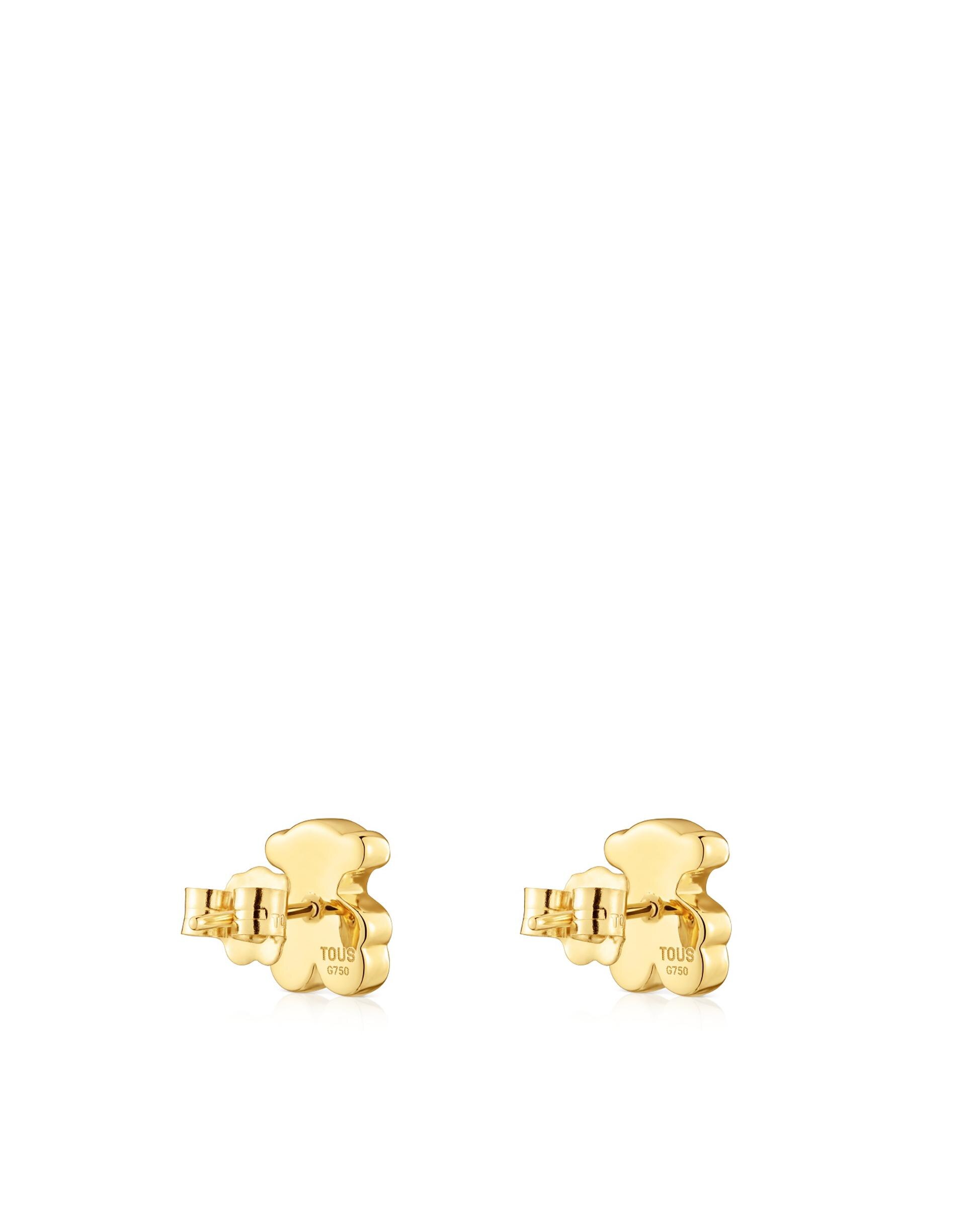 Brincos Sweet Dolls com Urso de Ouro 10 Mm Dourado-4