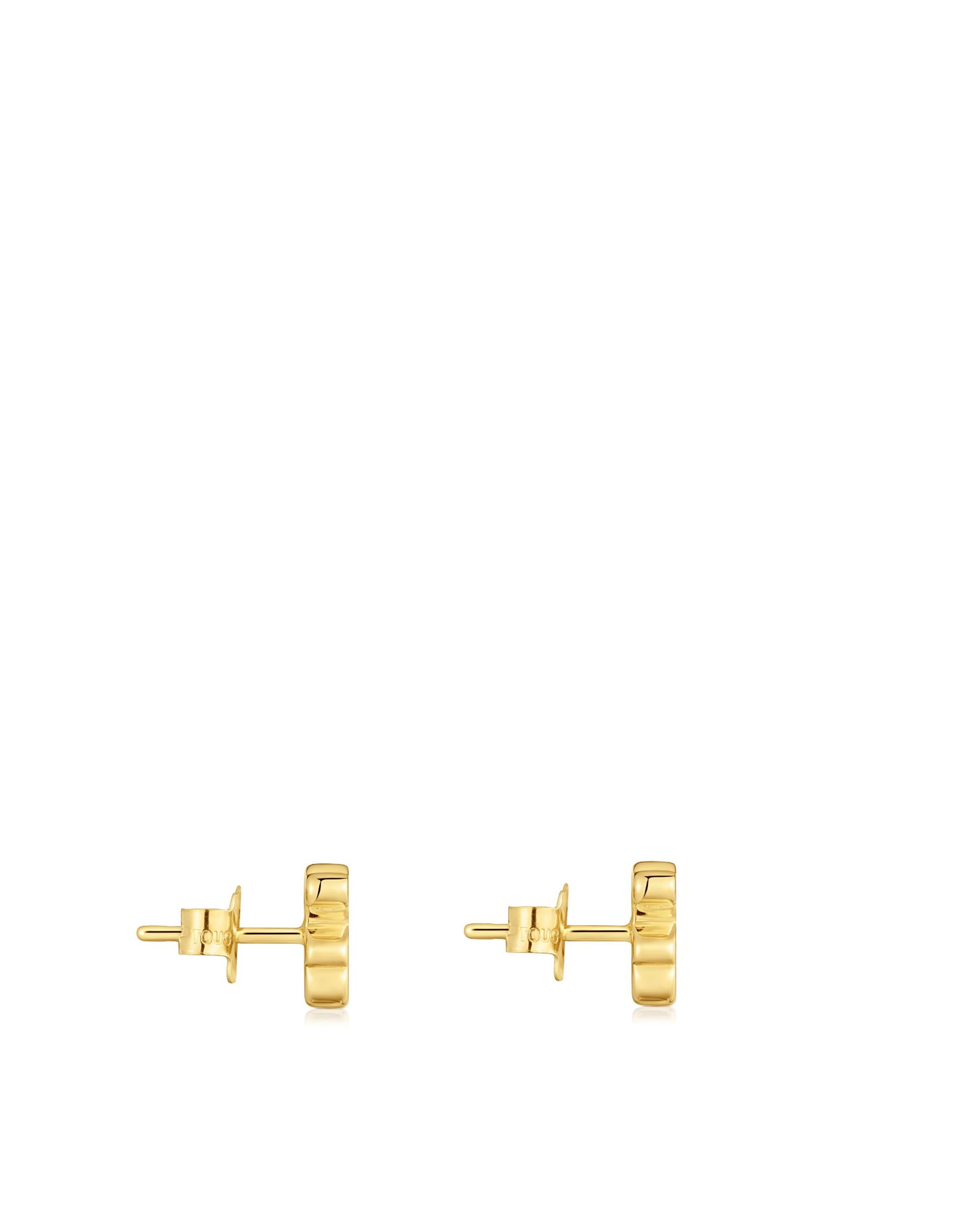 Brincos Sweet Dolls com Urso de Ouro 8 Mm Dourado-2