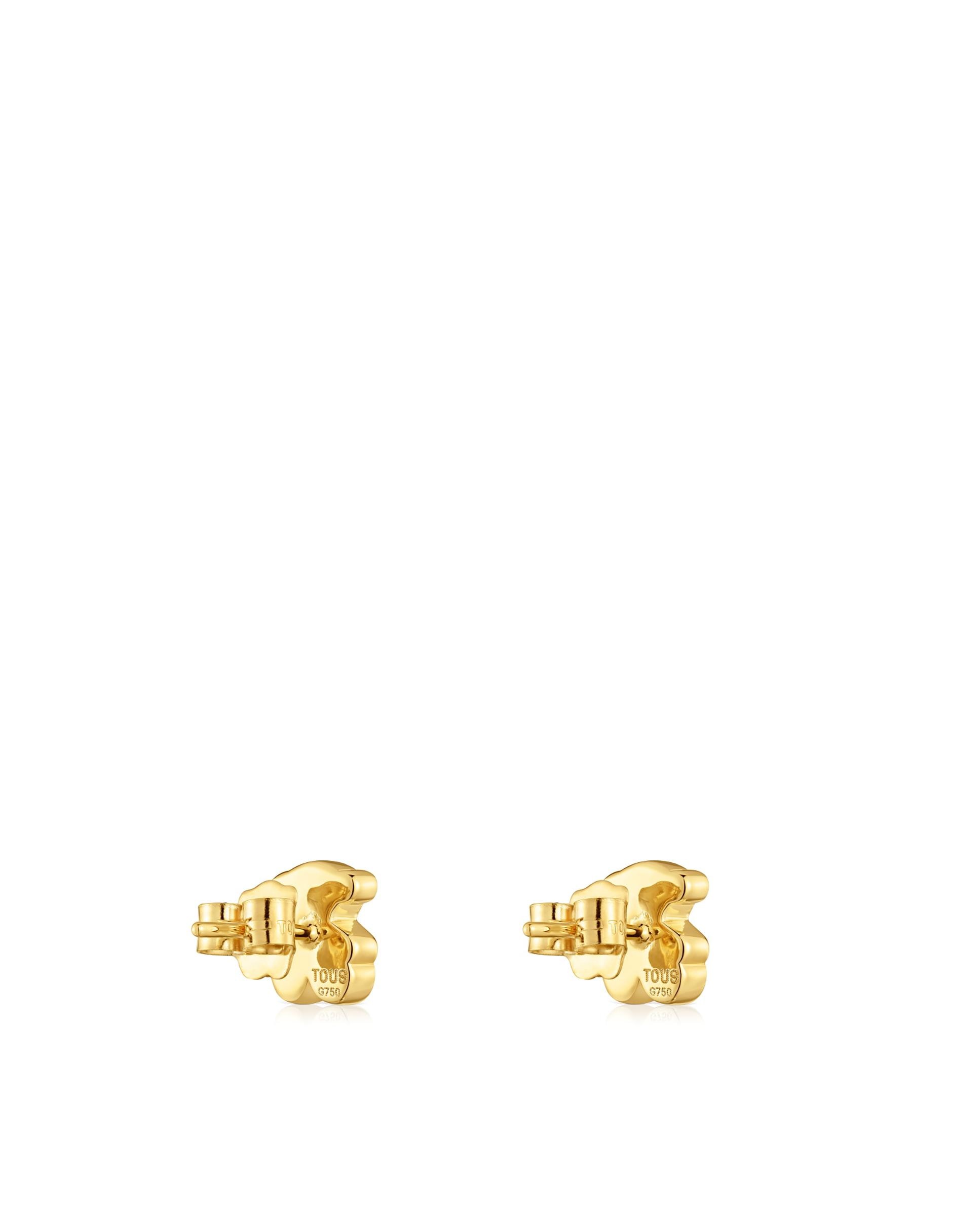 Brincos Sweet Dolls com Urso de Ouro 8 Mm Dourado-4