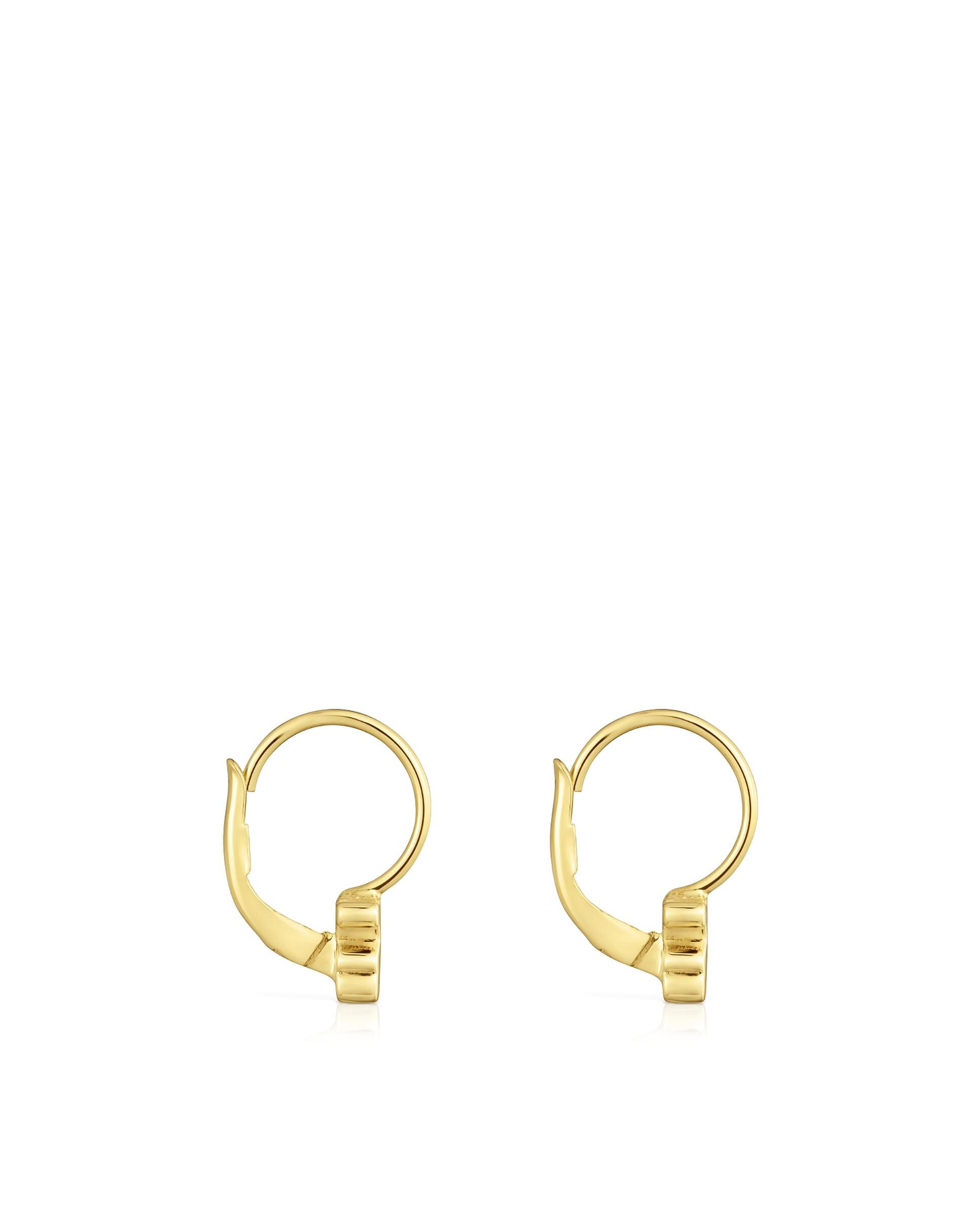 Brincos de Aro Sweet Dolls de Ouro com Urso 6 Mm Dourado-2