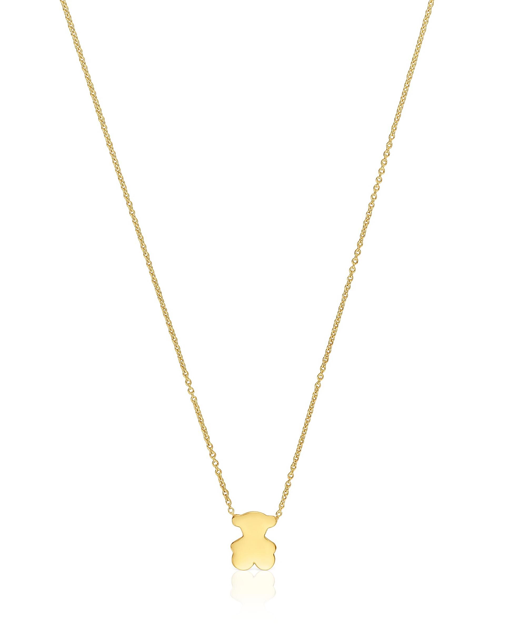 Colar Sweet Dolls Curto de Ouro com Urso 10 Mm Dourado-2