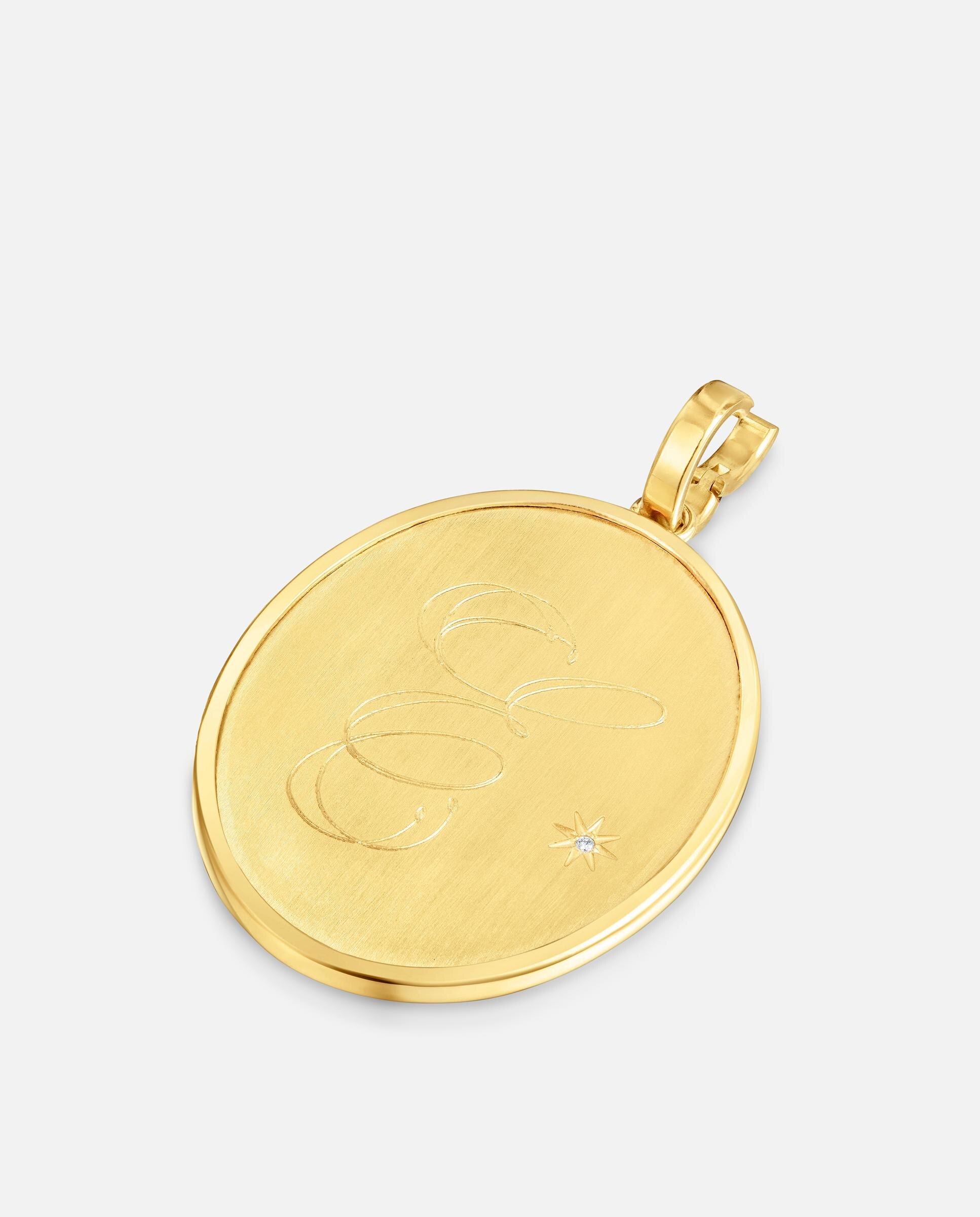 Pendente Tous Medalha com Banho de Ouro 18 Kt Sobre Prata e Diamante Branco-4