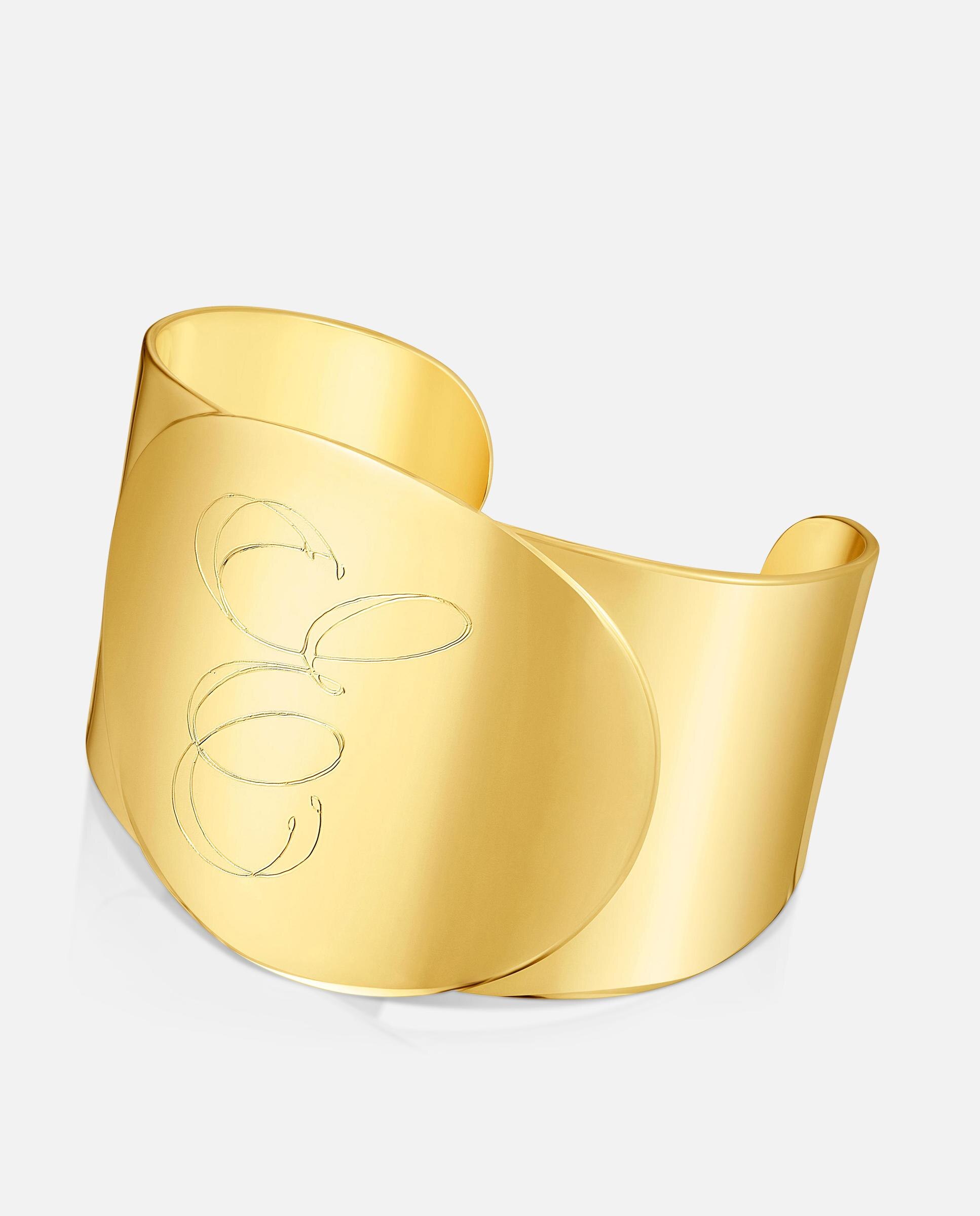 Bracelete Escrava Banhado a Ouro 18 Kt Sobre Prata Dourado-4