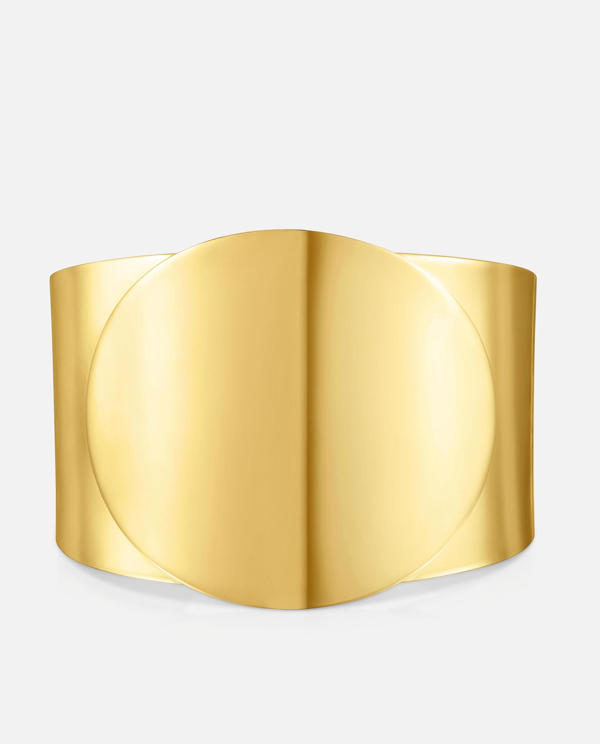 Bracelete Escrava Banhado a Ouro 18 Kt Sobre Prata Dourado-5