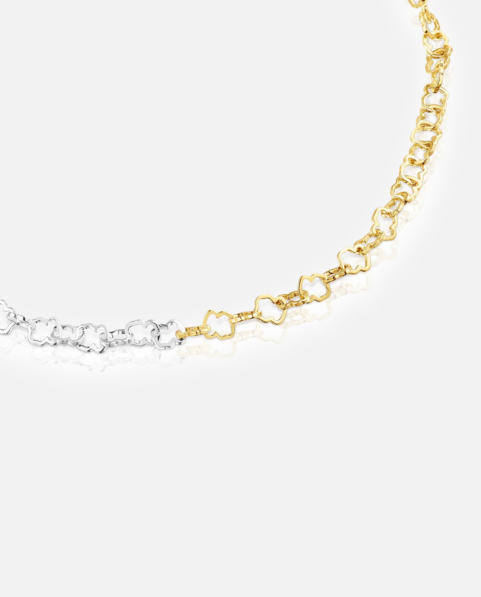 Colar Carrusel Bicolor com Urso Multicolor-2