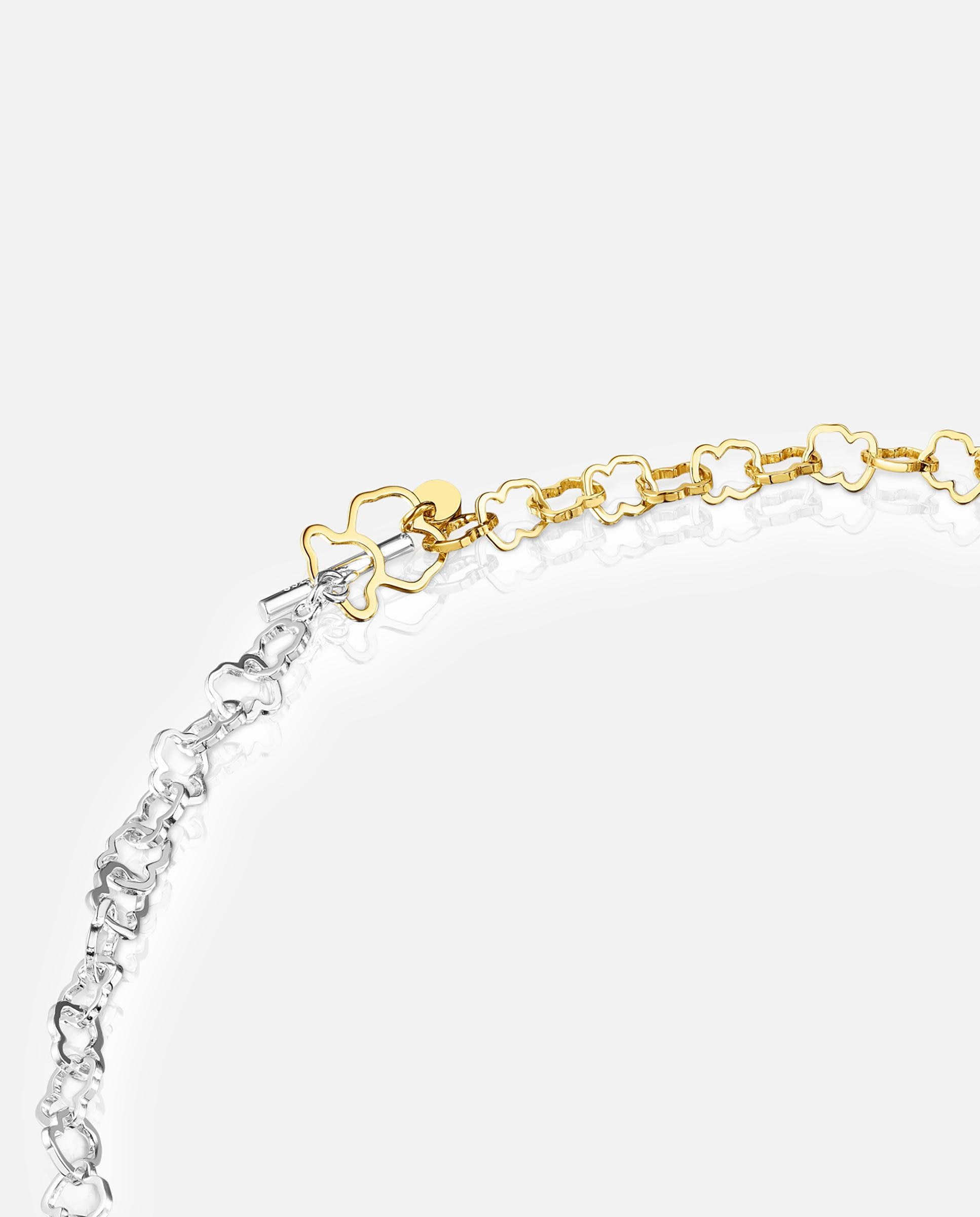 Colar Carrusel Bicolor com Urso Multicolor-3