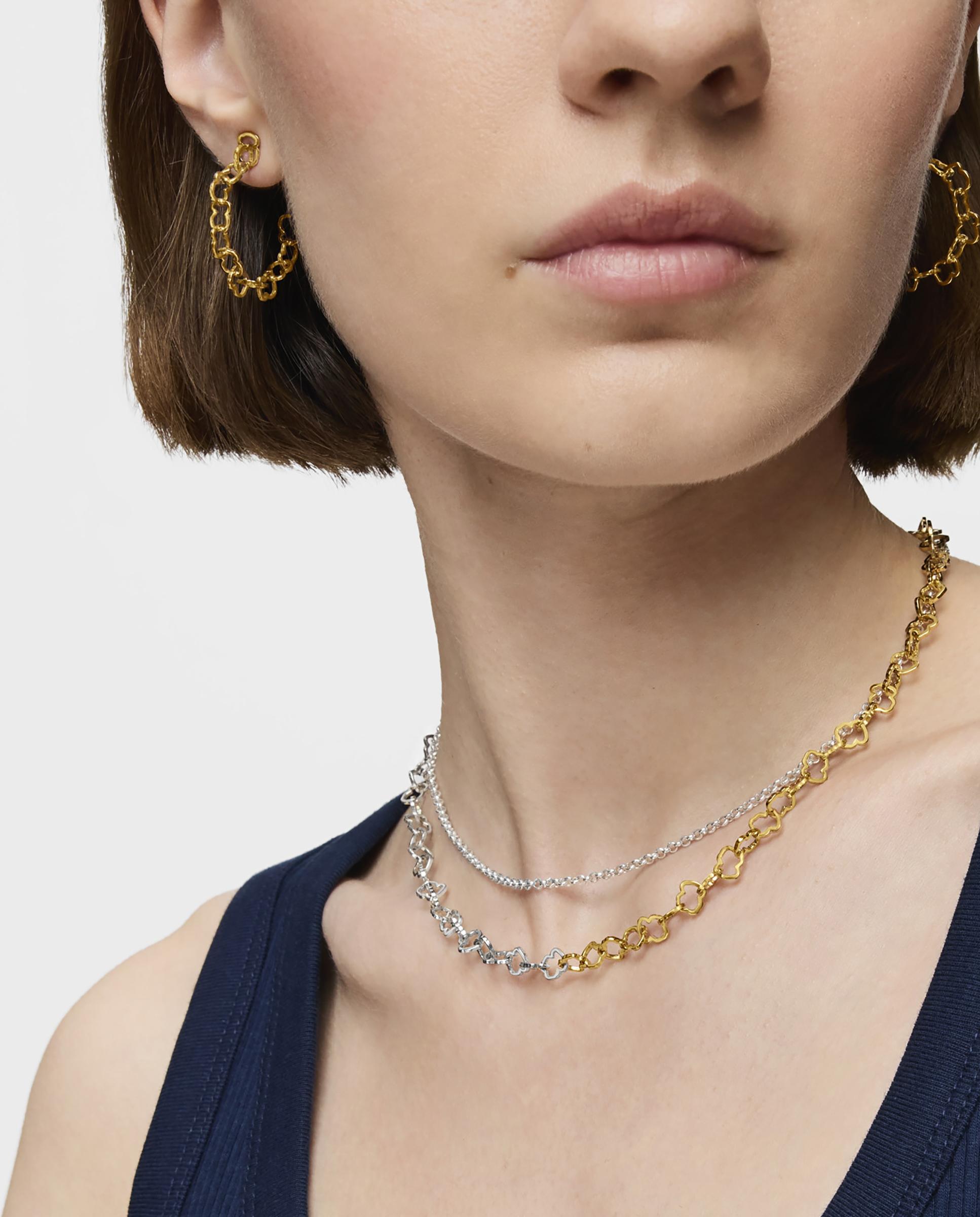 Colar Carrusel Bicolor com Urso Multicolor-5