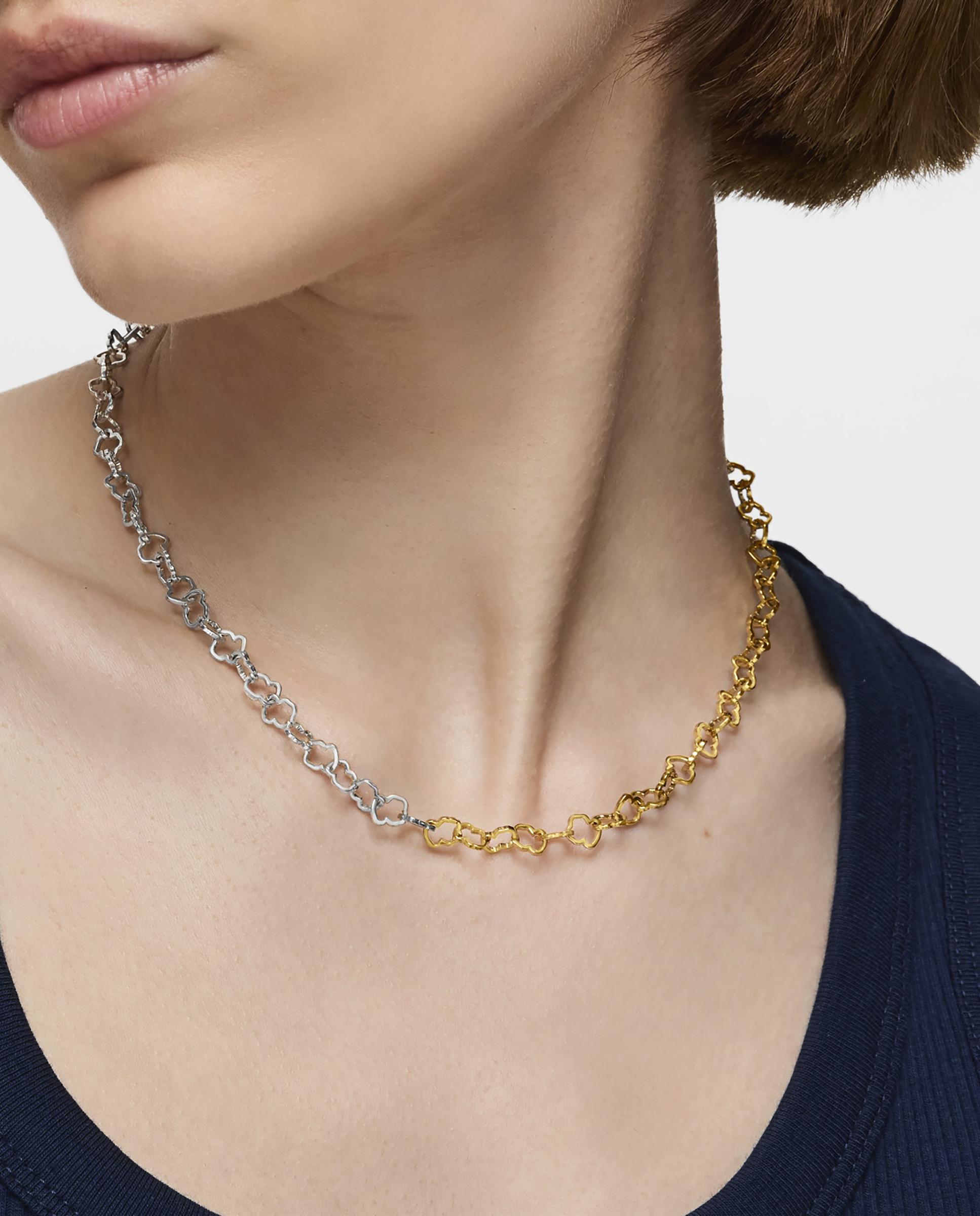 Colar Carrusel Bicolor com Urso Multicolor-6