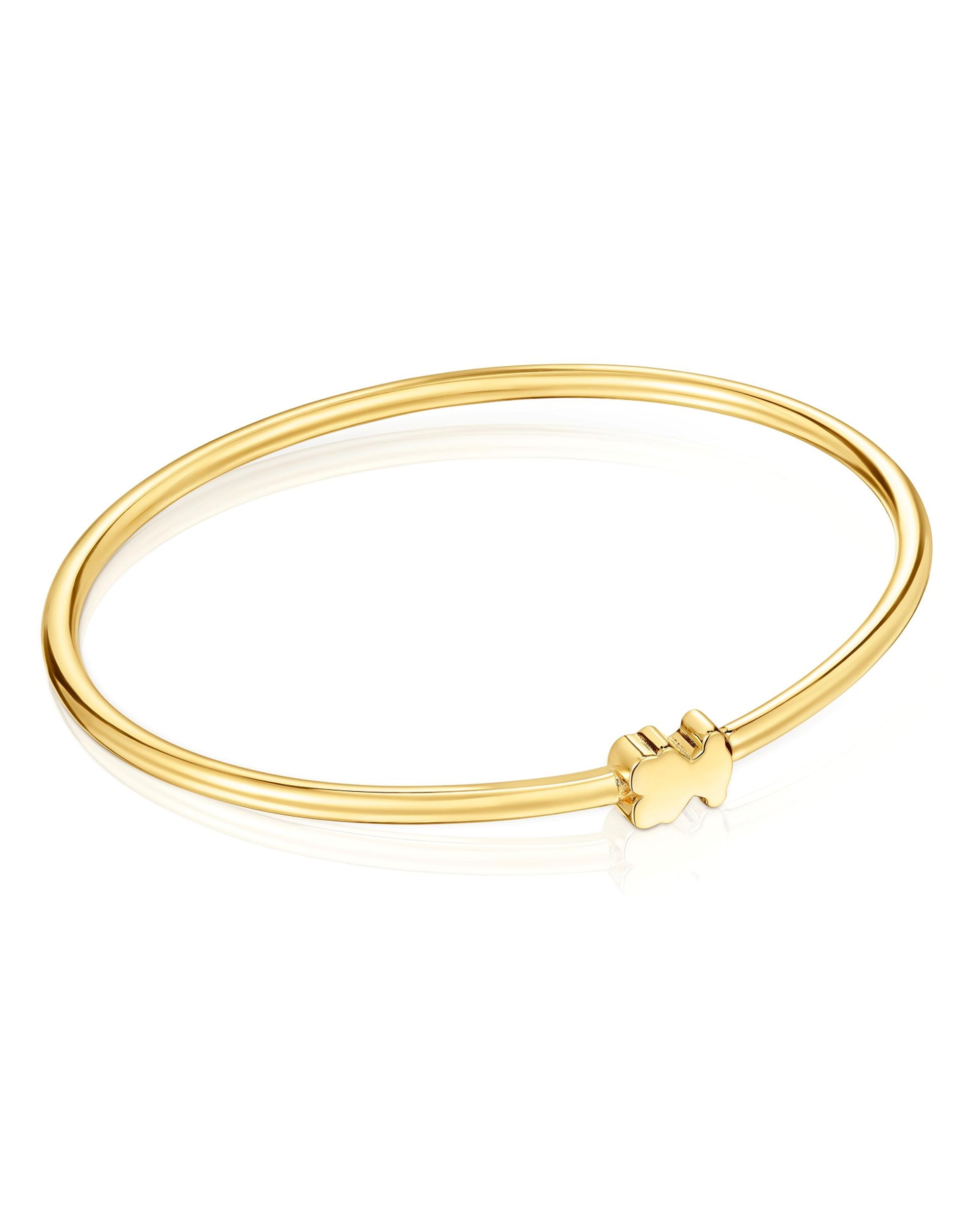 Bracelete Sweet Dolls Banhado em Ouro 18 Kt Sobre Prata Dourado-1