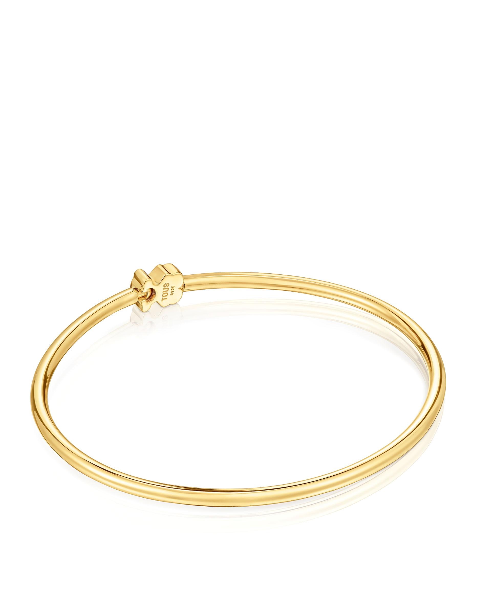 Bracelete Sweet Dolls Banhado em Ouro 18 Kt Sobre Prata Dourado-3