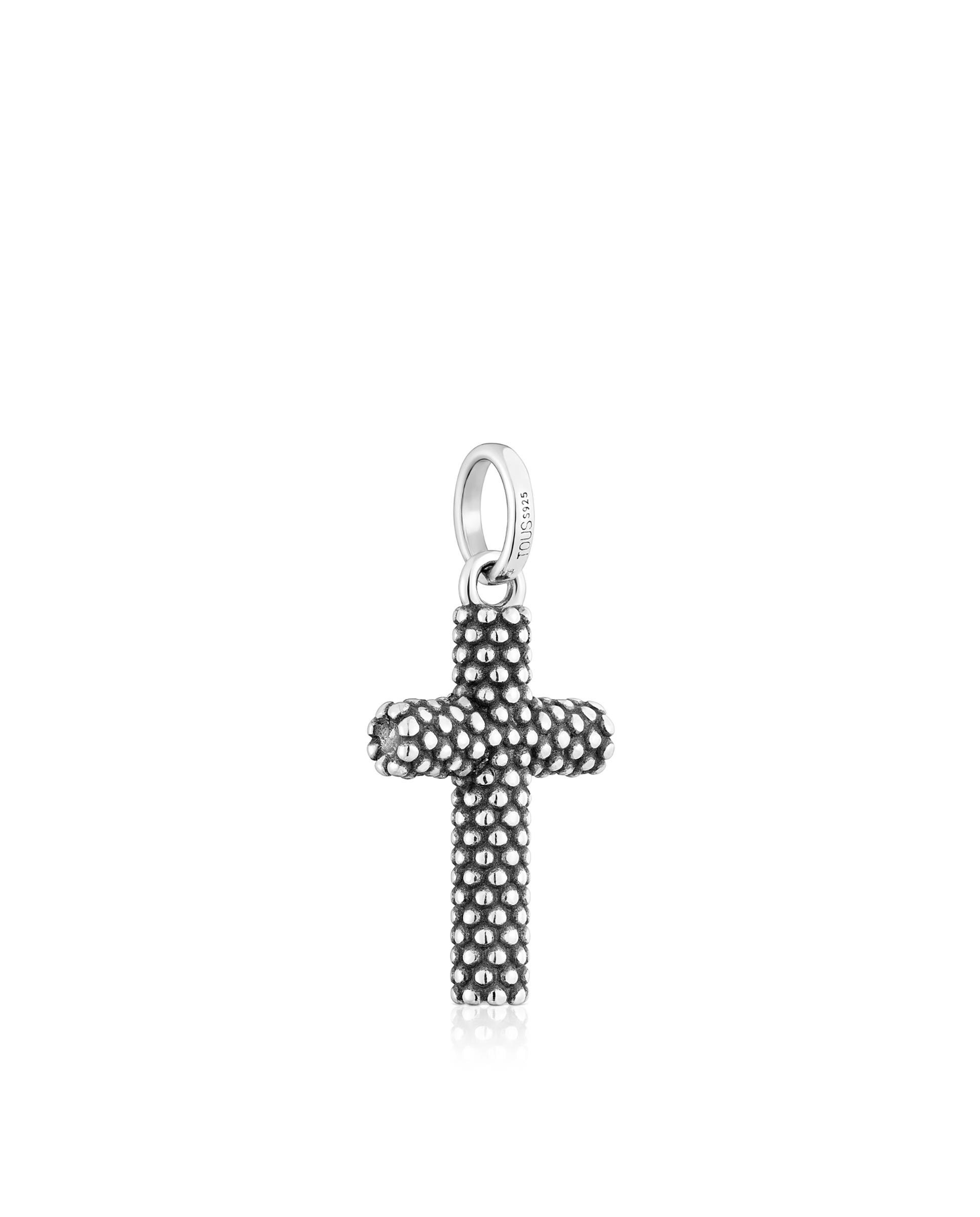 Pendentes Tous Man Cruz de Prata 22 Mm Prateado-3