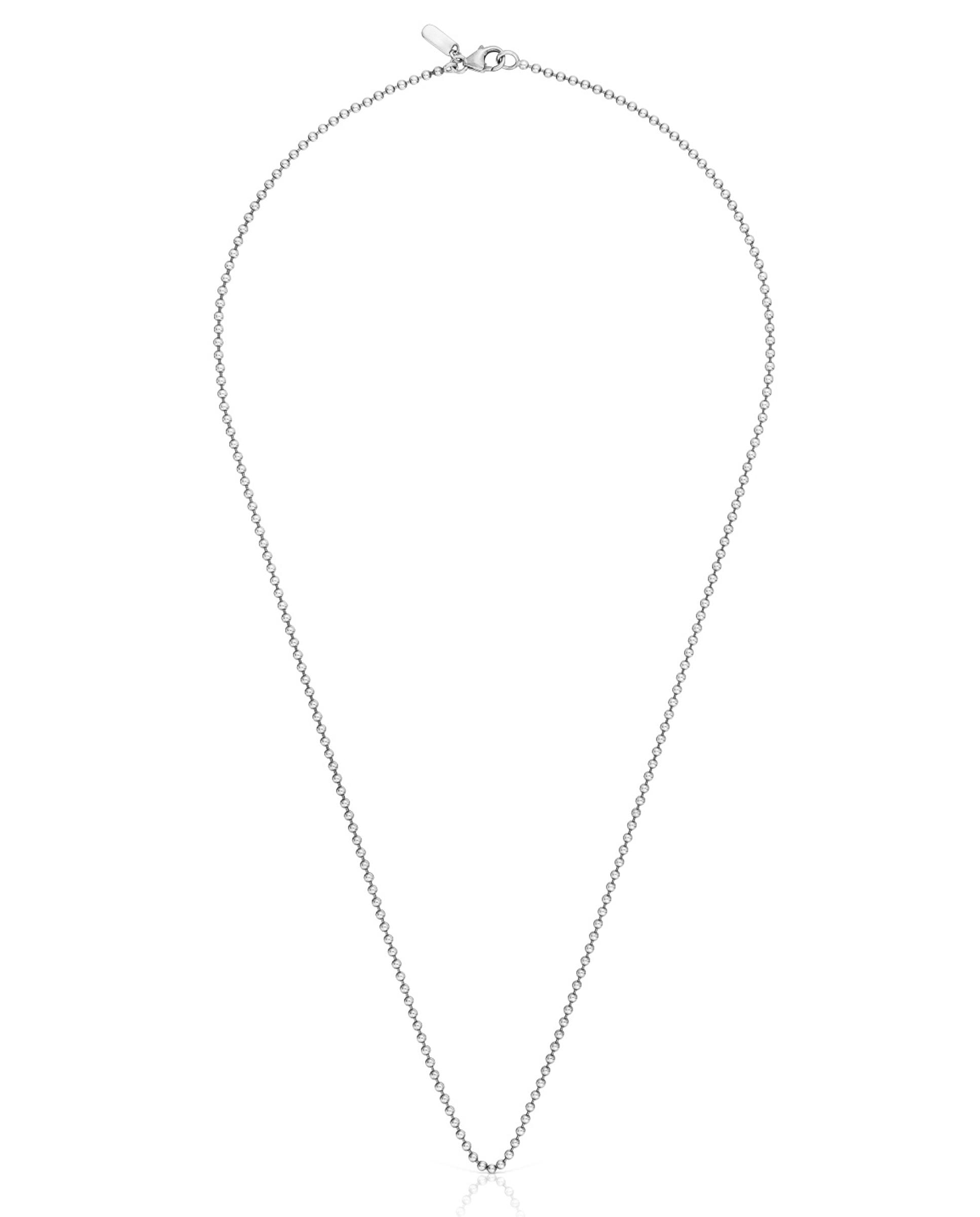 Colar Tous Man Curto com Corrente de Prata Prateado-1