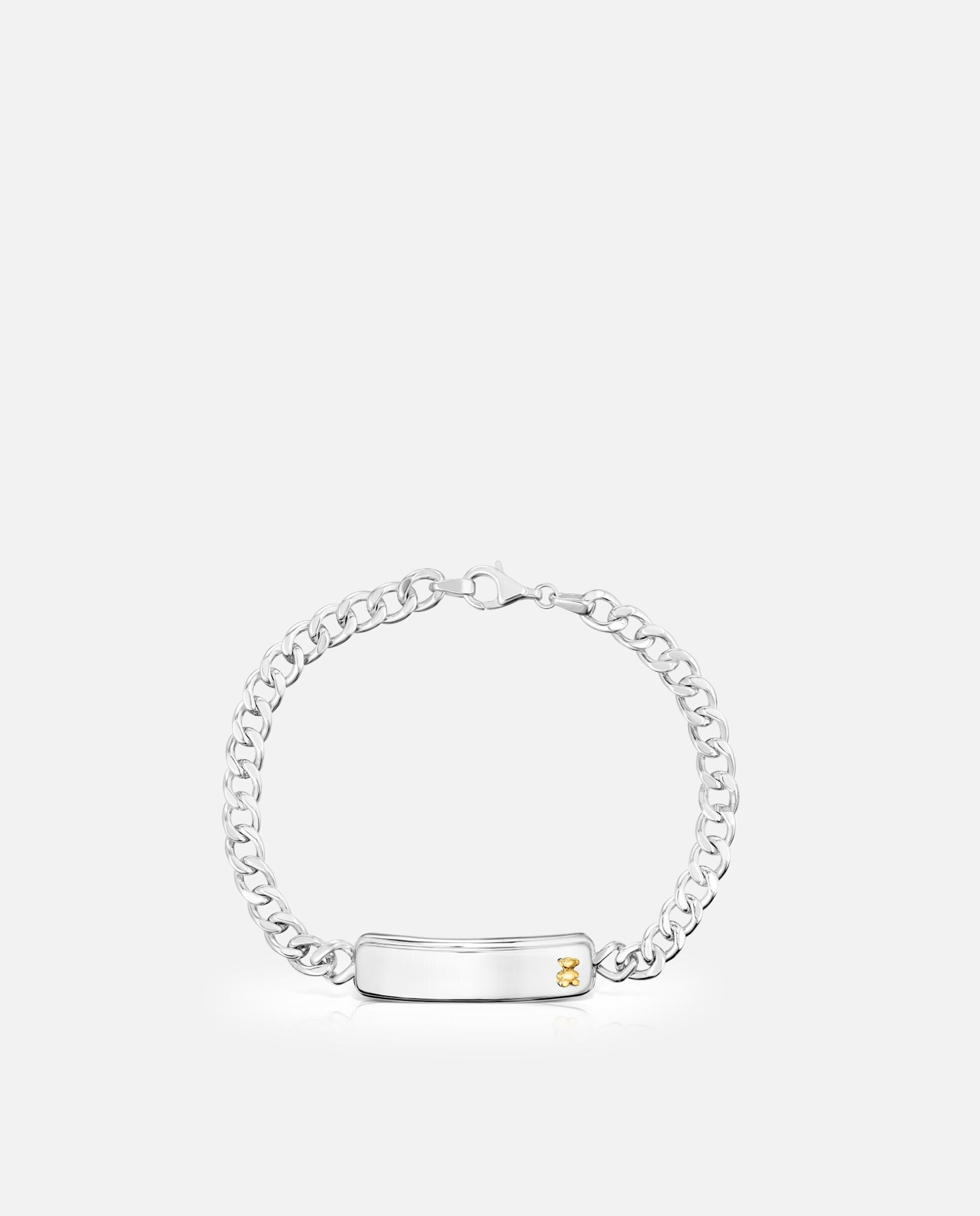 Pulseira Tous Man com Corrente Bicolor e Motivo de Urso Multicolor-2