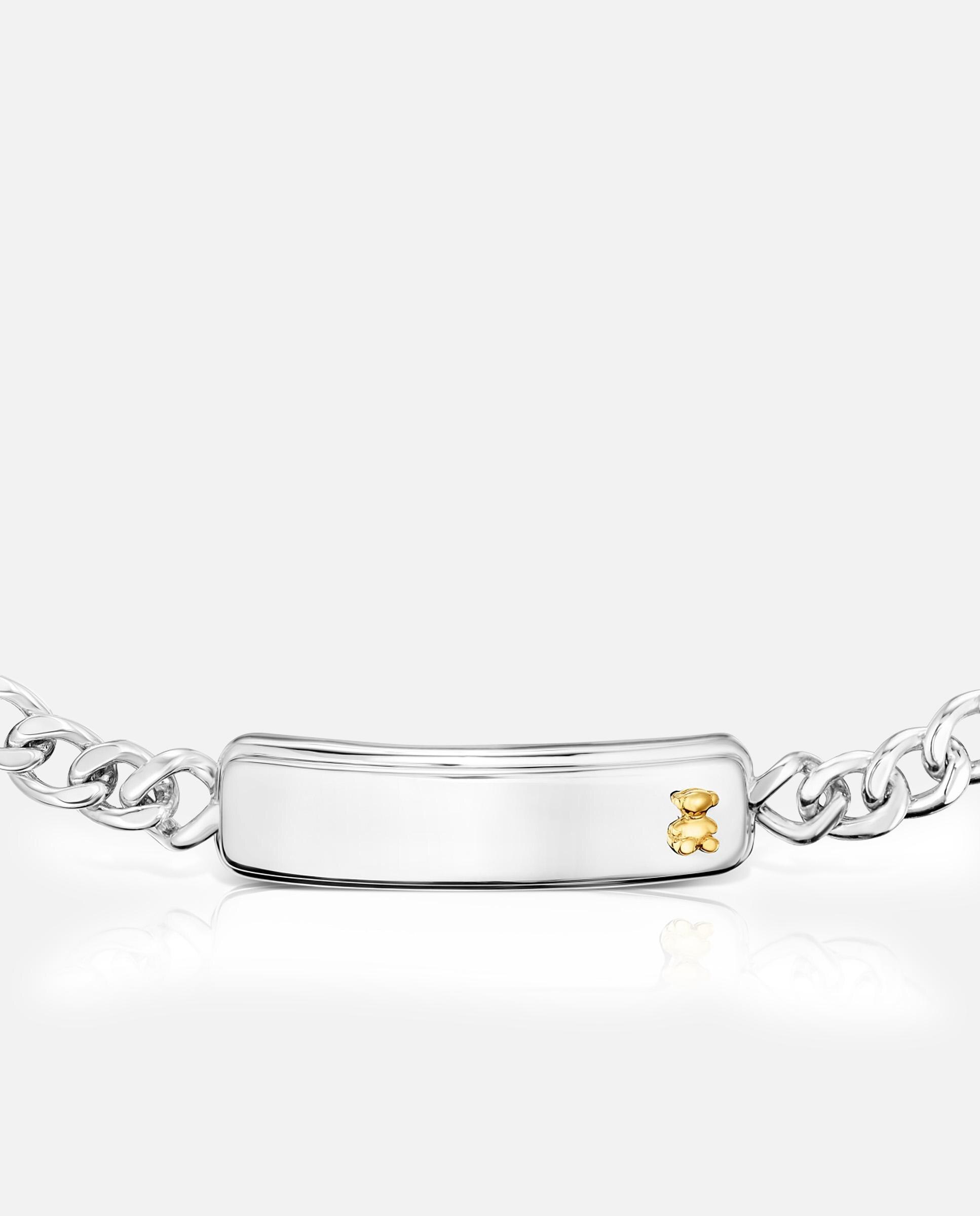 Pulseira Tous Man com Corrente Bicolor e Motivo de Urso Multicolor-4