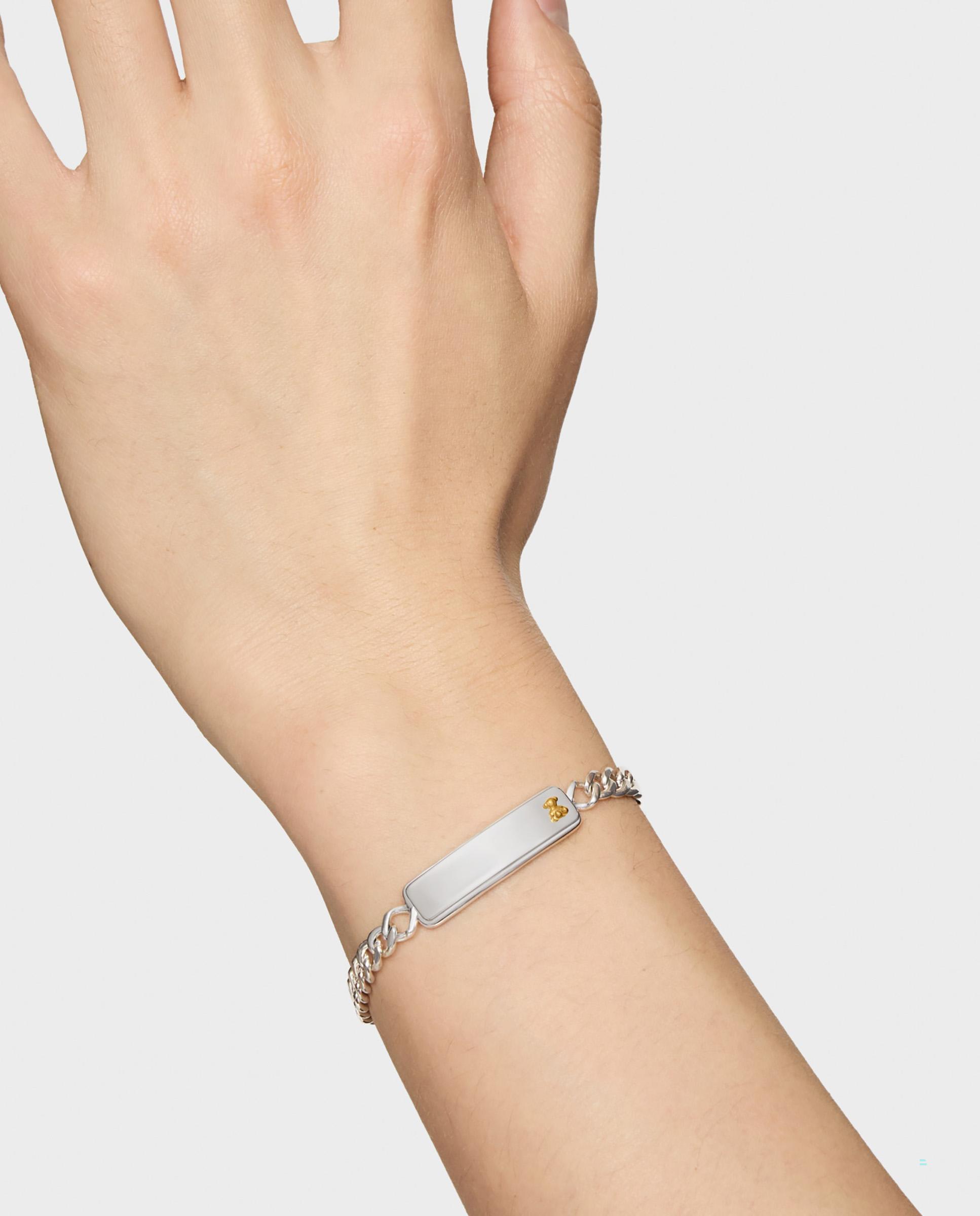 Pulseira Tous Man com Corrente Bicolor e Motivo de Urso Multicolor-5