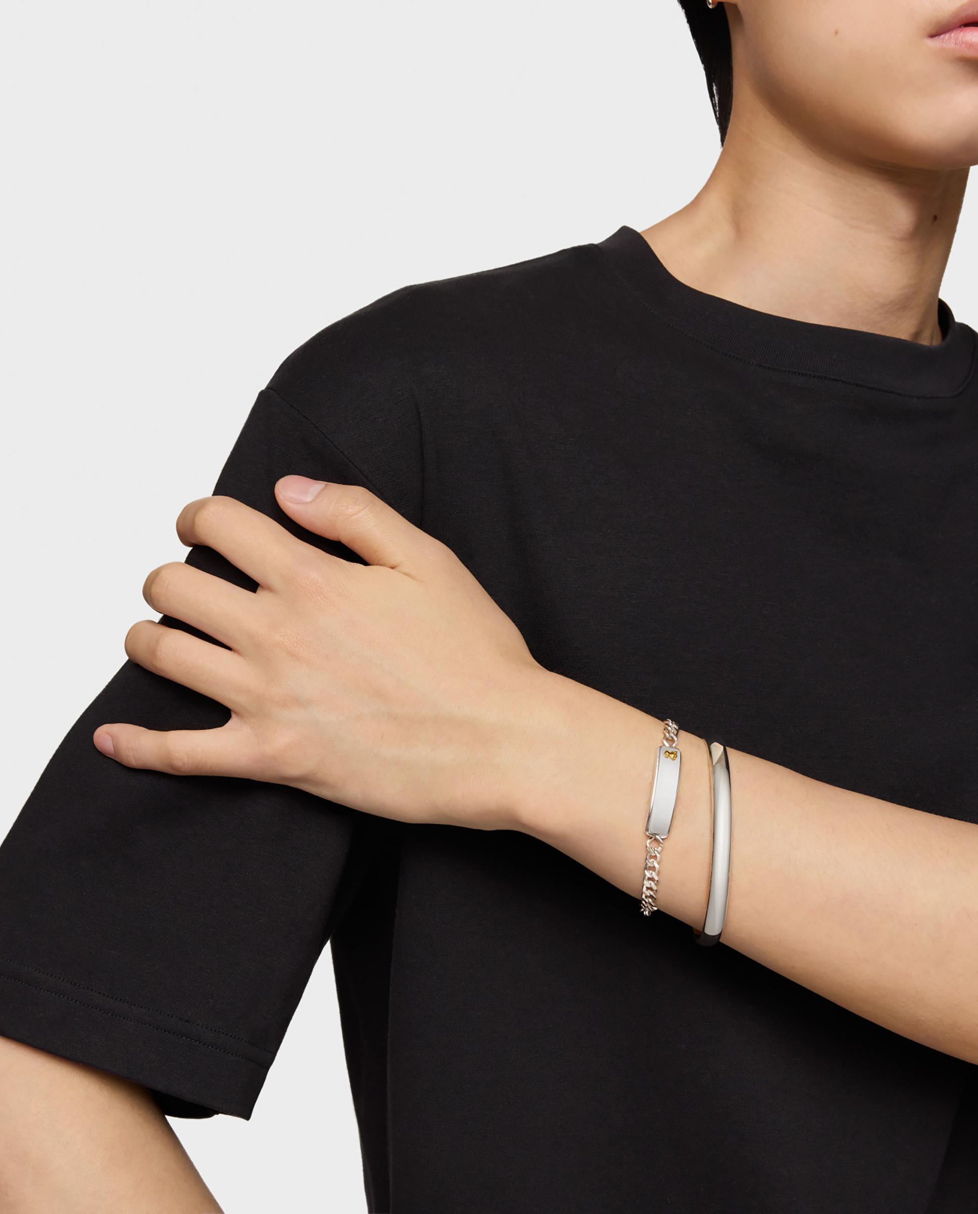 Pulseira Tous Man com Corrente Bicolor e Motivo de Urso Multicolor-6
