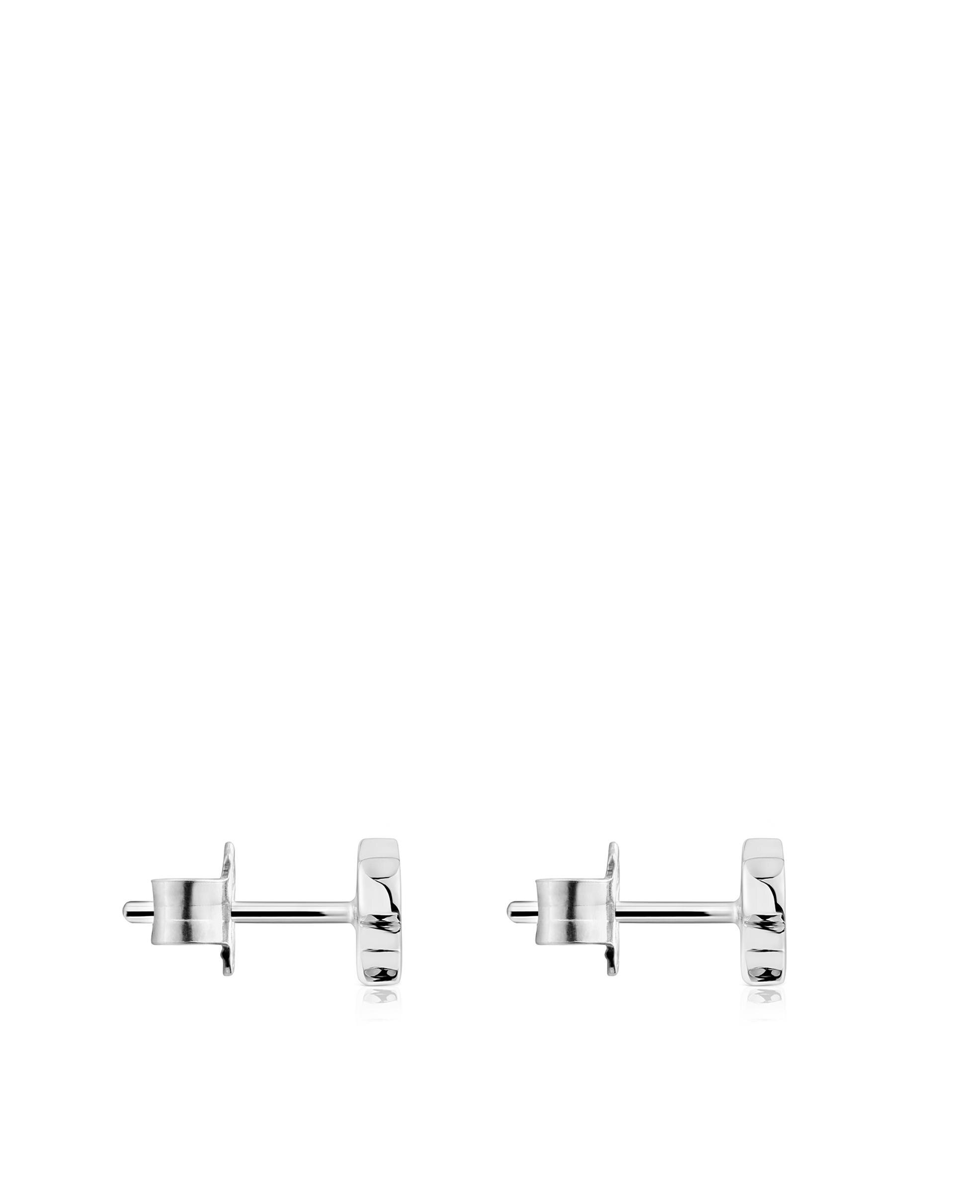 Brincos Sweet Dolls Urso de Prata 6 Mm Prateado-2