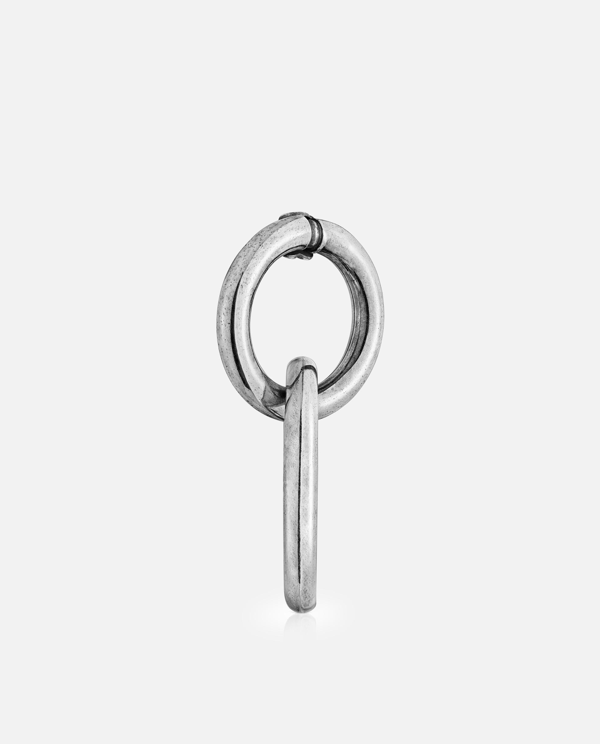 Pendente Hold Man com Argolas de Prata Prateado-3