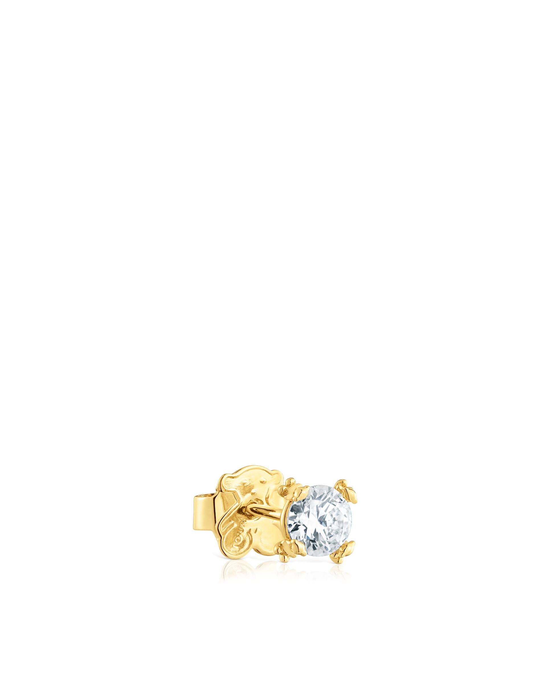 Pendentes Color Pills Banhado em Ouro 18 Kt Sobre Prata e Diamantes Criados em Laboratório Branco-2