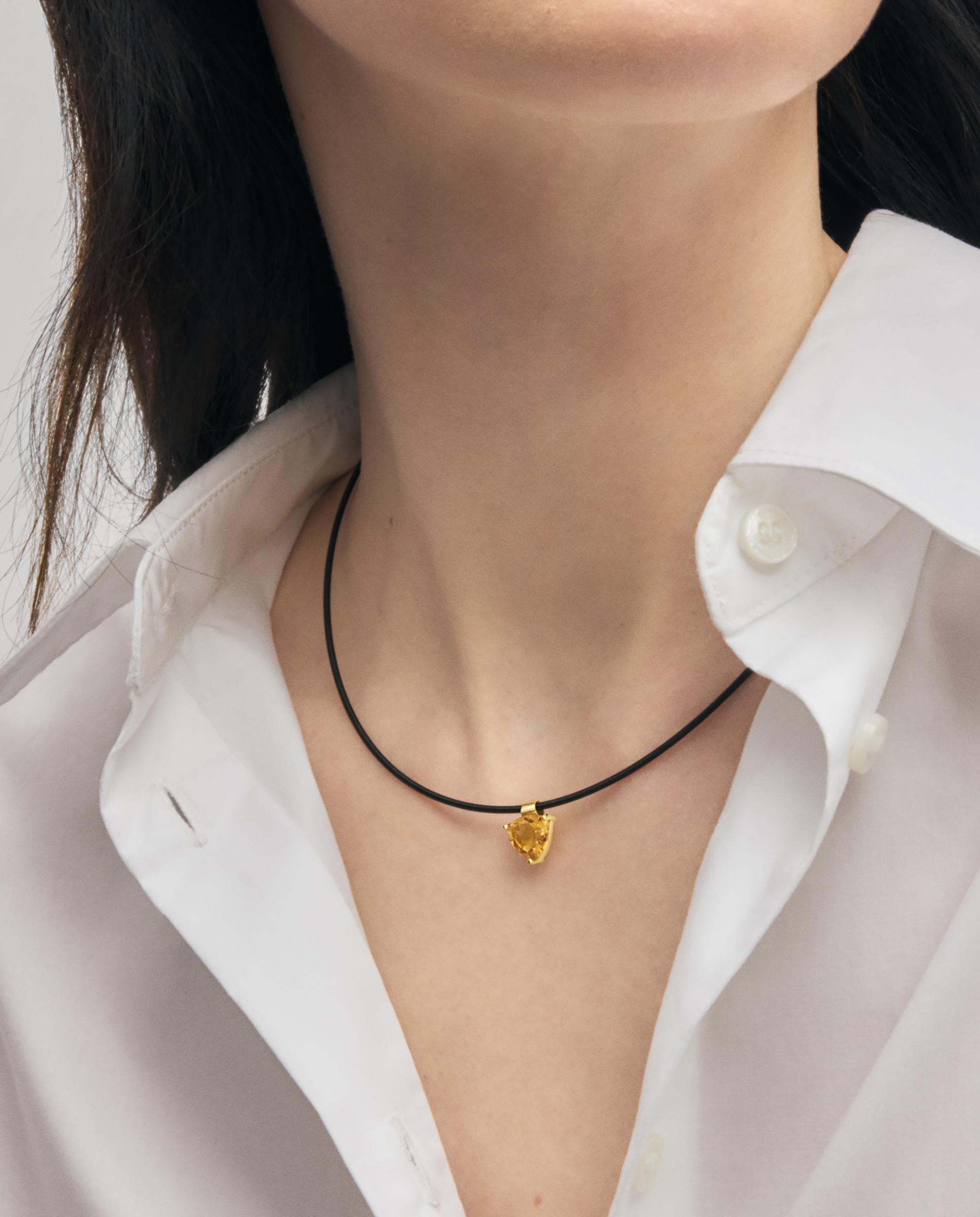 Pendente Atelier de Ouro com Citrino Laranja-4