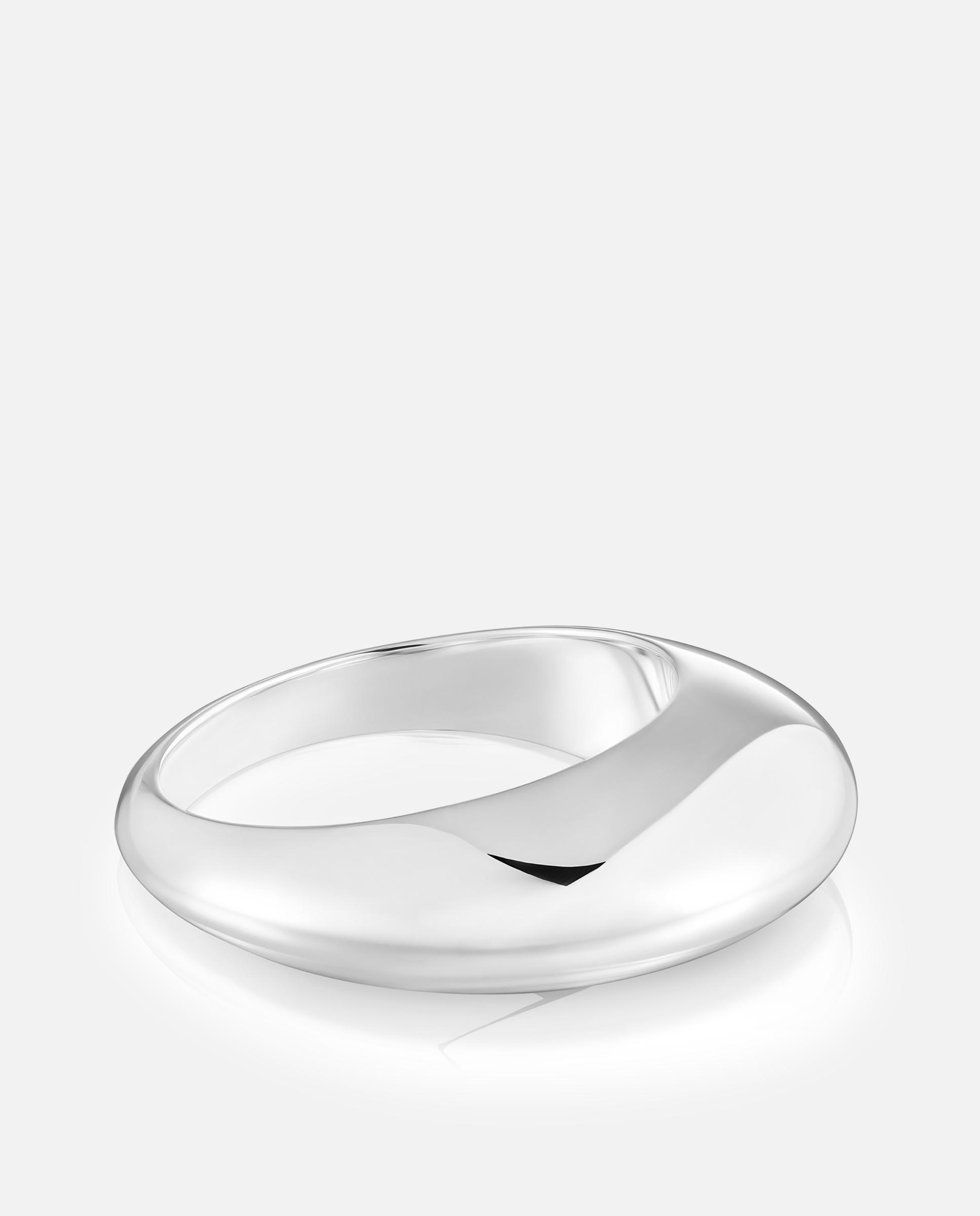 Anel Warm de Prata Prateado-2