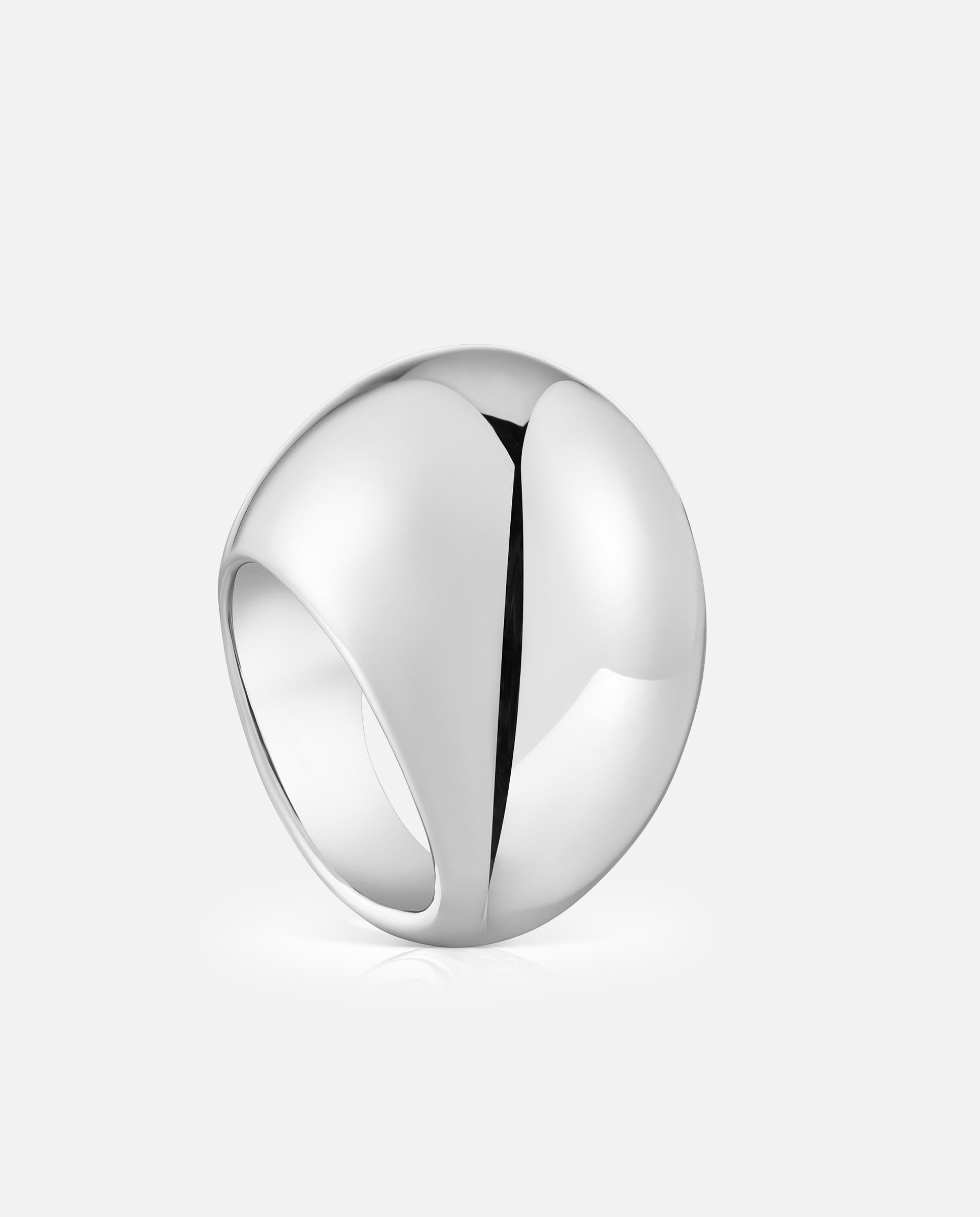 Imagem 0 de Anel Warm Largo de Prata Abombado