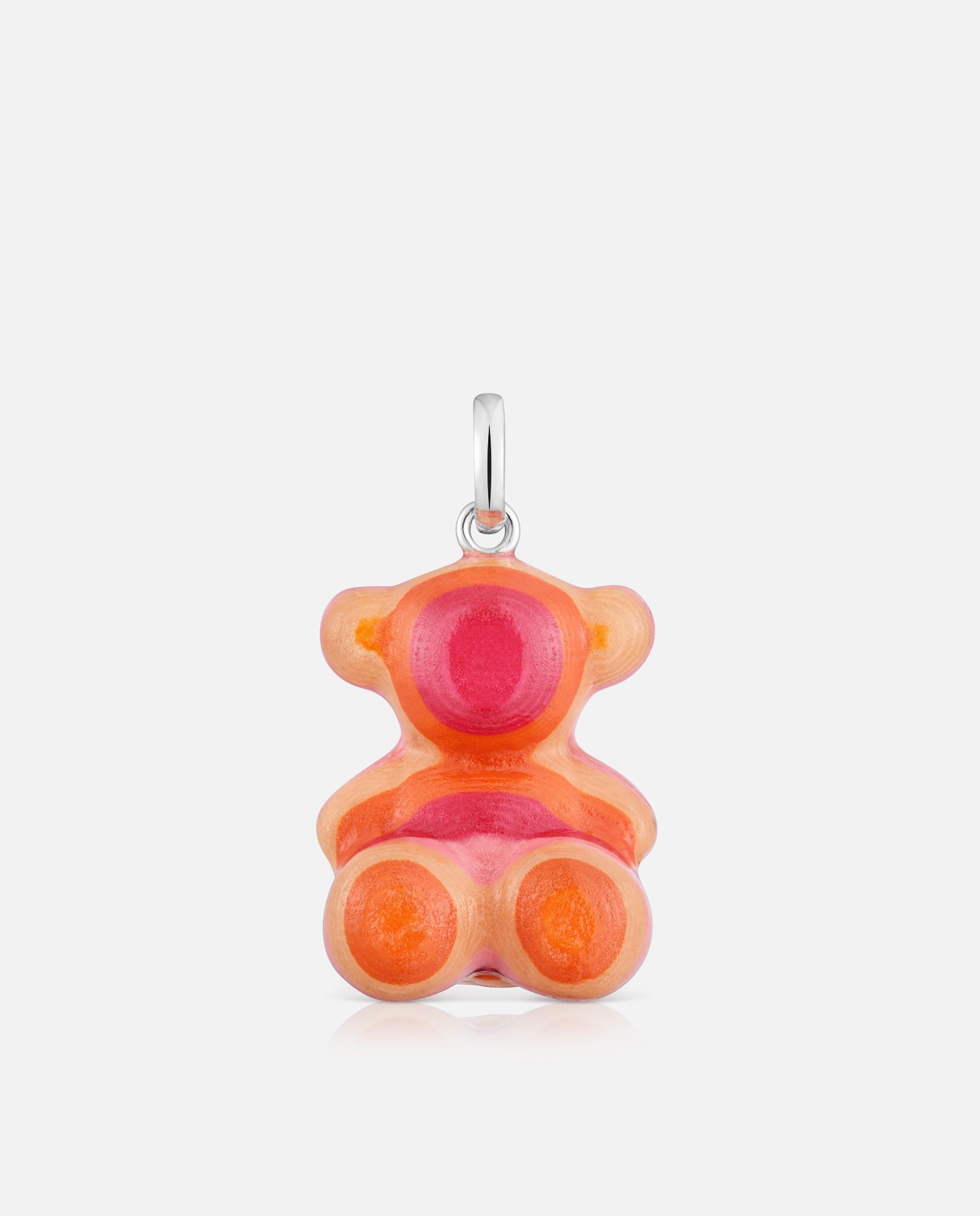 Pendentes Bold Bear Urso de Prata e Papel Reciclado 22 Mm Multicolor-1