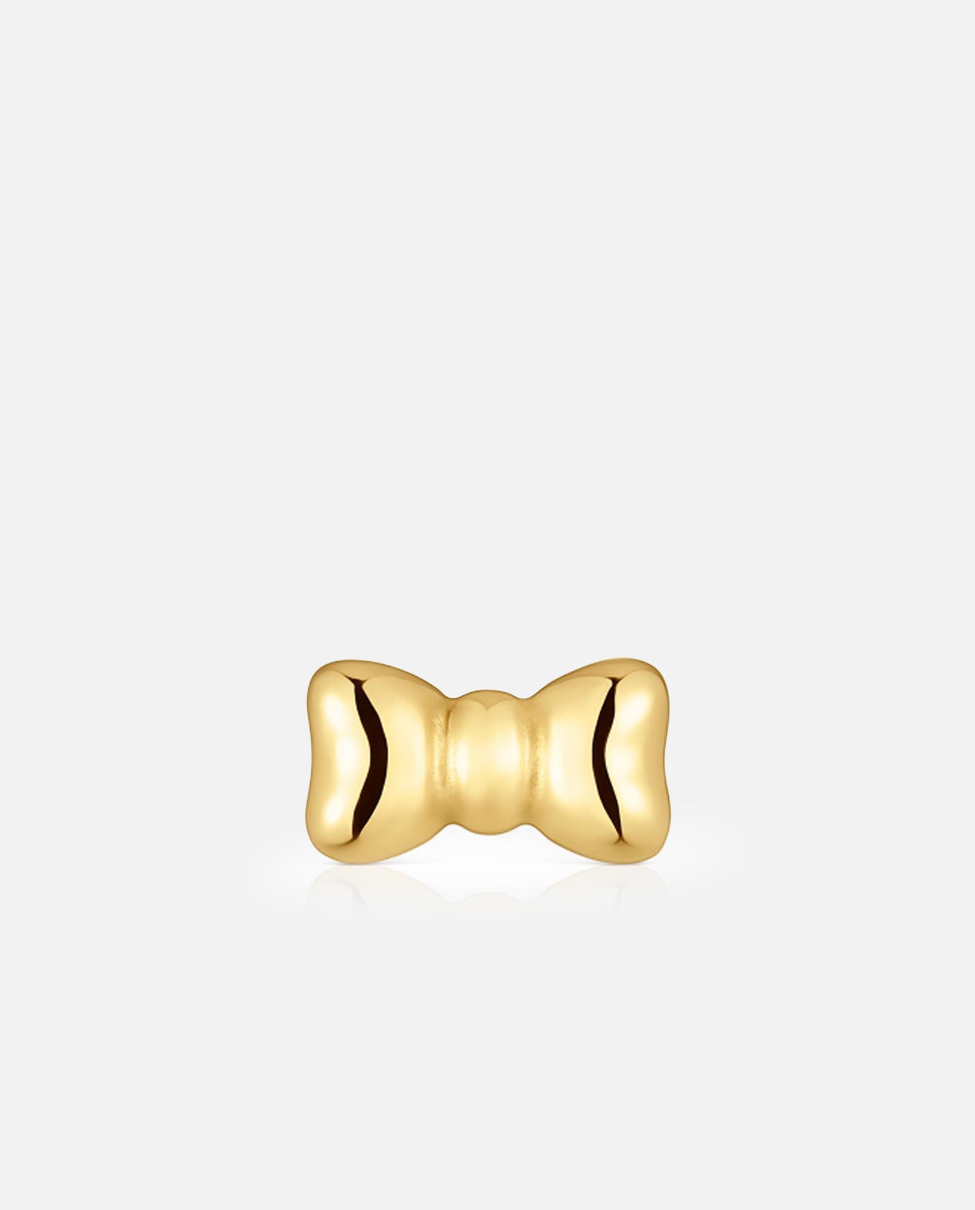 Piercing Ribbon Laço de Aço em Dourado Dourado-1