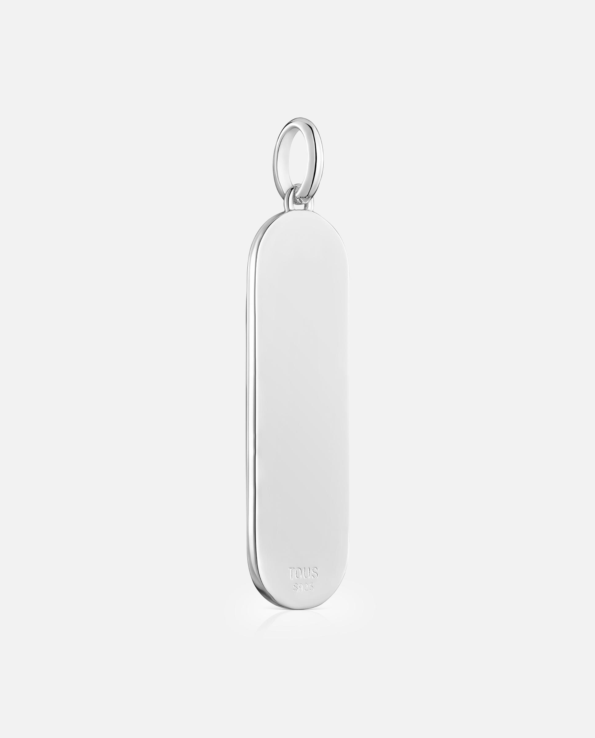 Pendente Medallions de Prata e Motivos Prateado-3