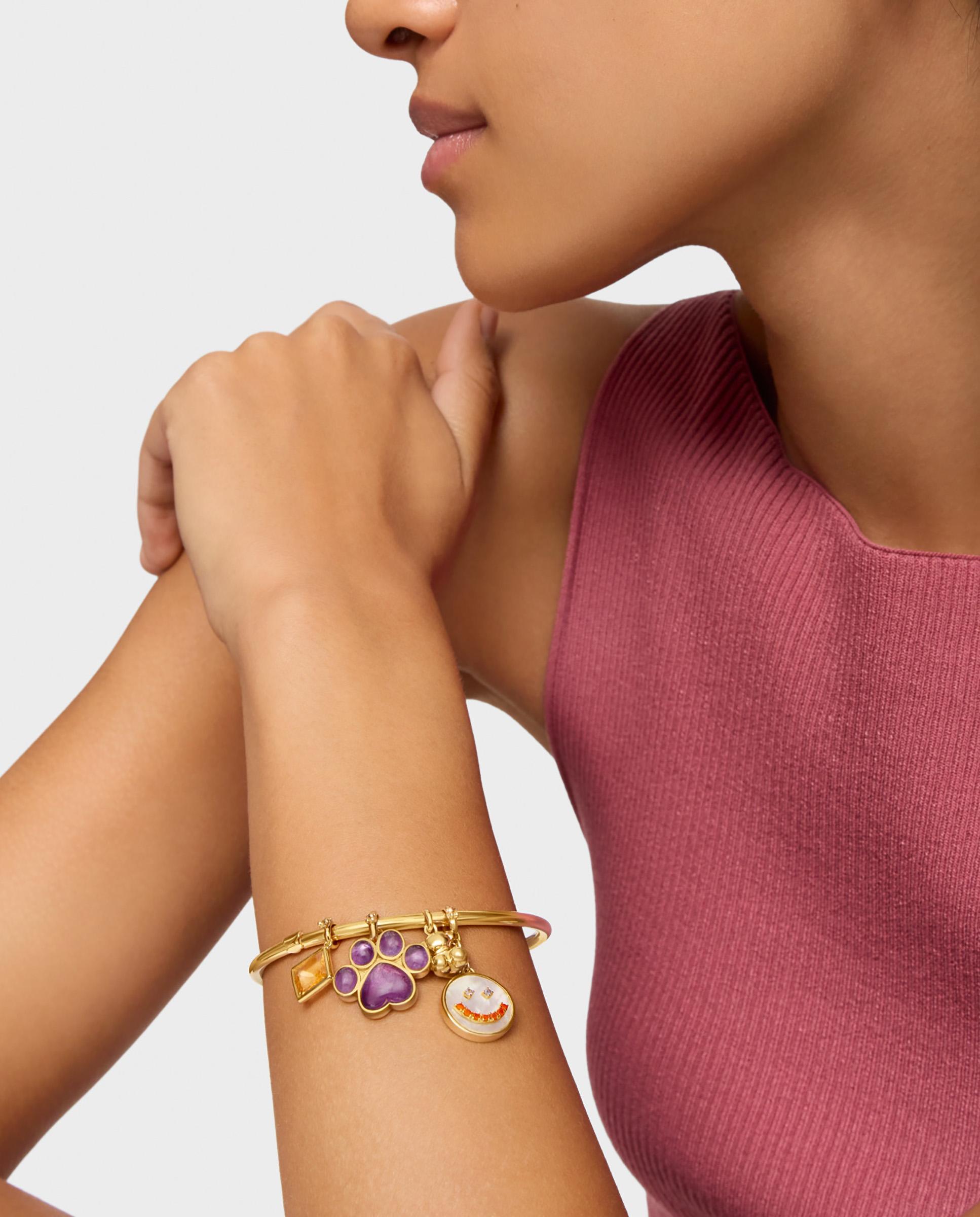 Pulseira Rígida Hold Banhada a Ouro 18 Kt Sobre Prata Dourado-5