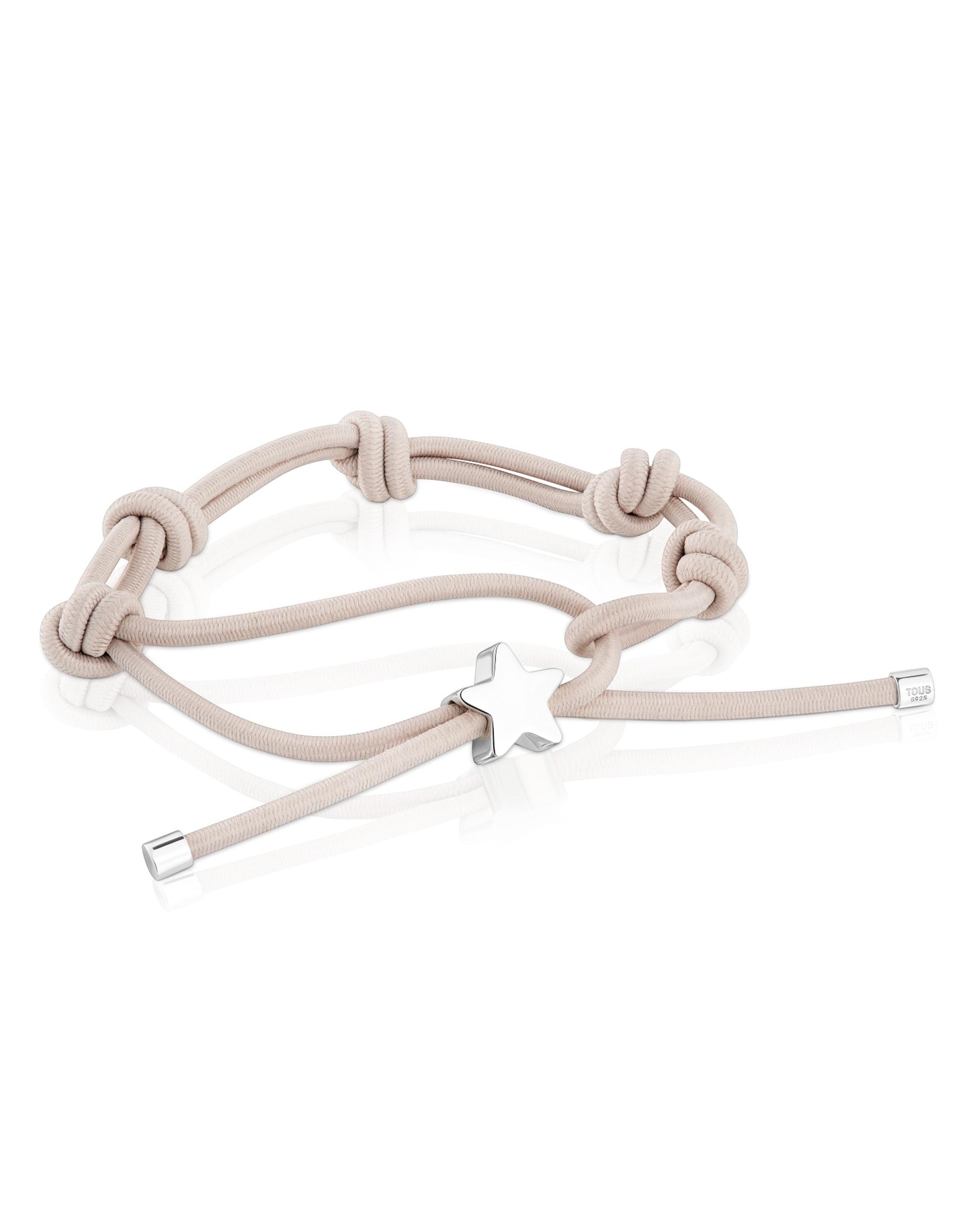 Pulseira de Cordão e Fio Sweet Dolls com Urso Banhado em Ouro 18 Kt Sobre Prata Multicolor-1