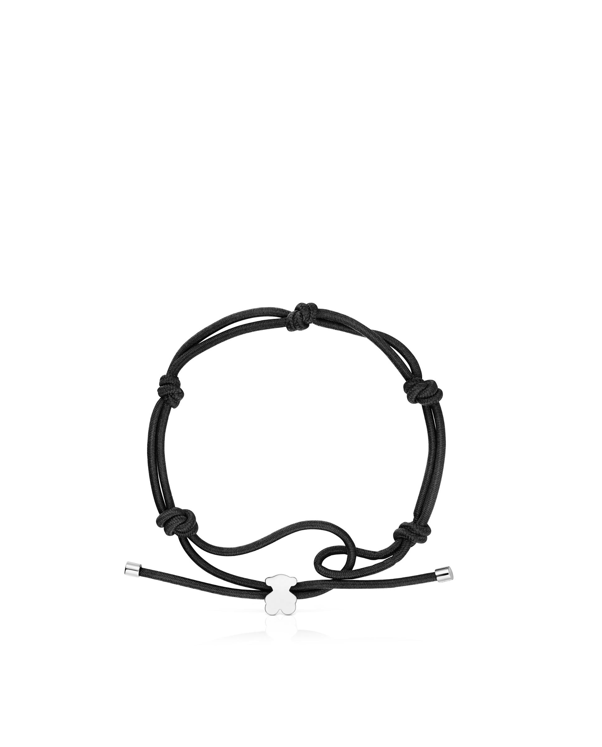 Pulseira de Cordão Cinzento e Estrela de Prata Sweet Dolls Prata-2