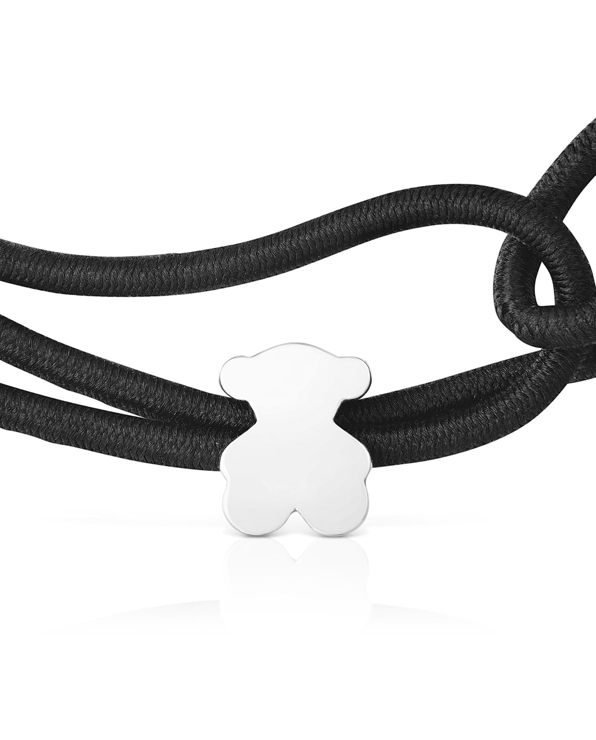 Pulseira de Cordão Cinzento e Estrela de Prata Sweet Dolls Prata-4