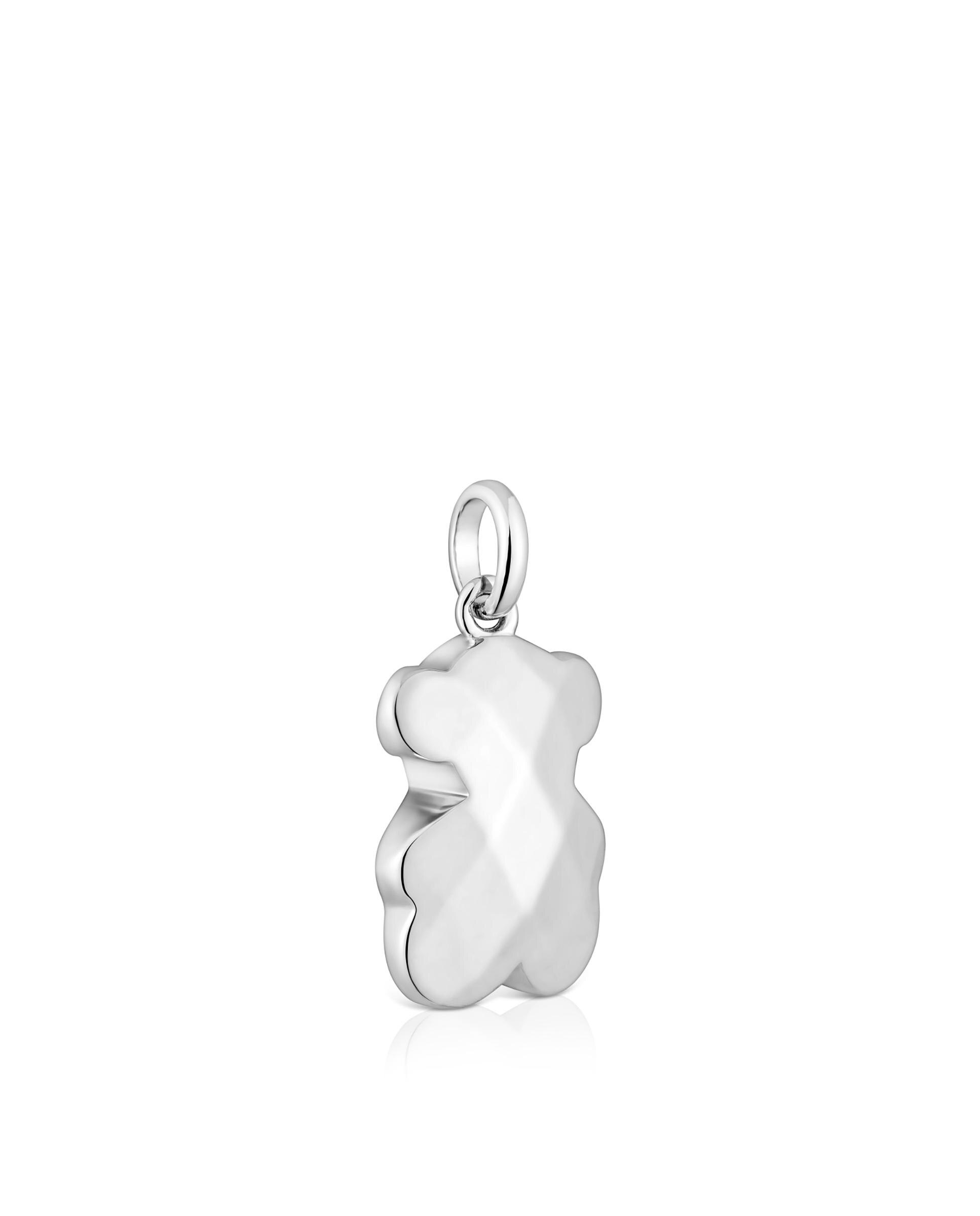 Pendente Icon Metal Urso de Prata Prateado-2