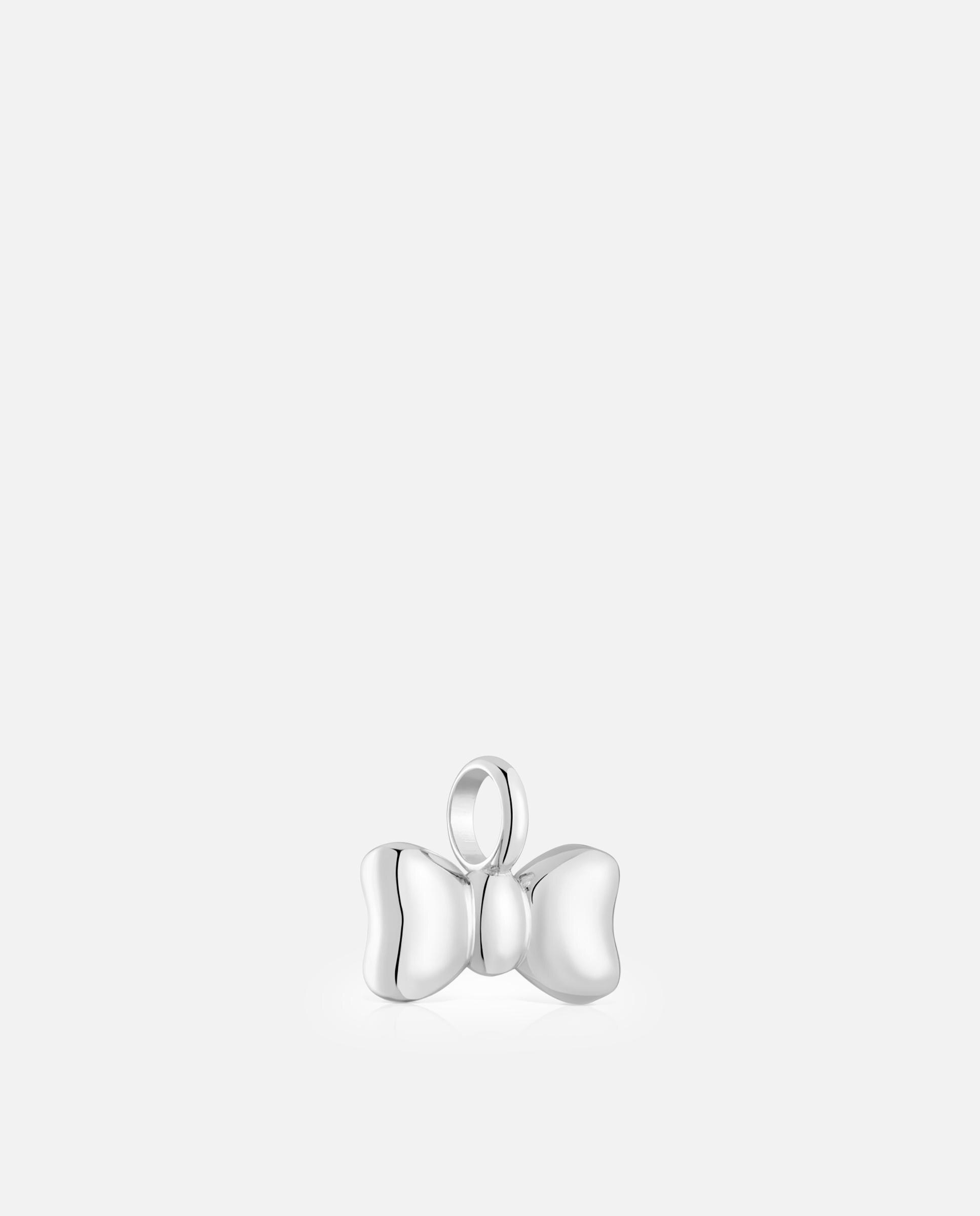 Pendentes Ribbon Laço Argola de Prata 15 Mm Prateado-2
