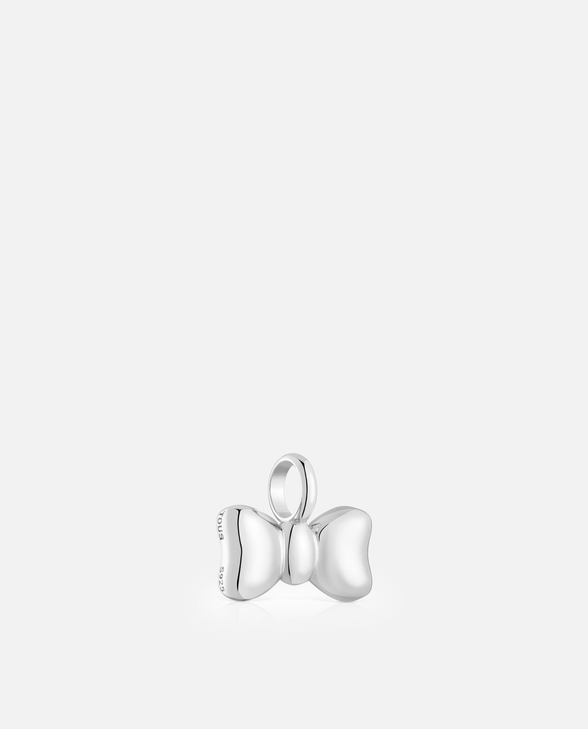 Pendentes Ribbon Laço Argola de Prata 15 Mm Prateado-3