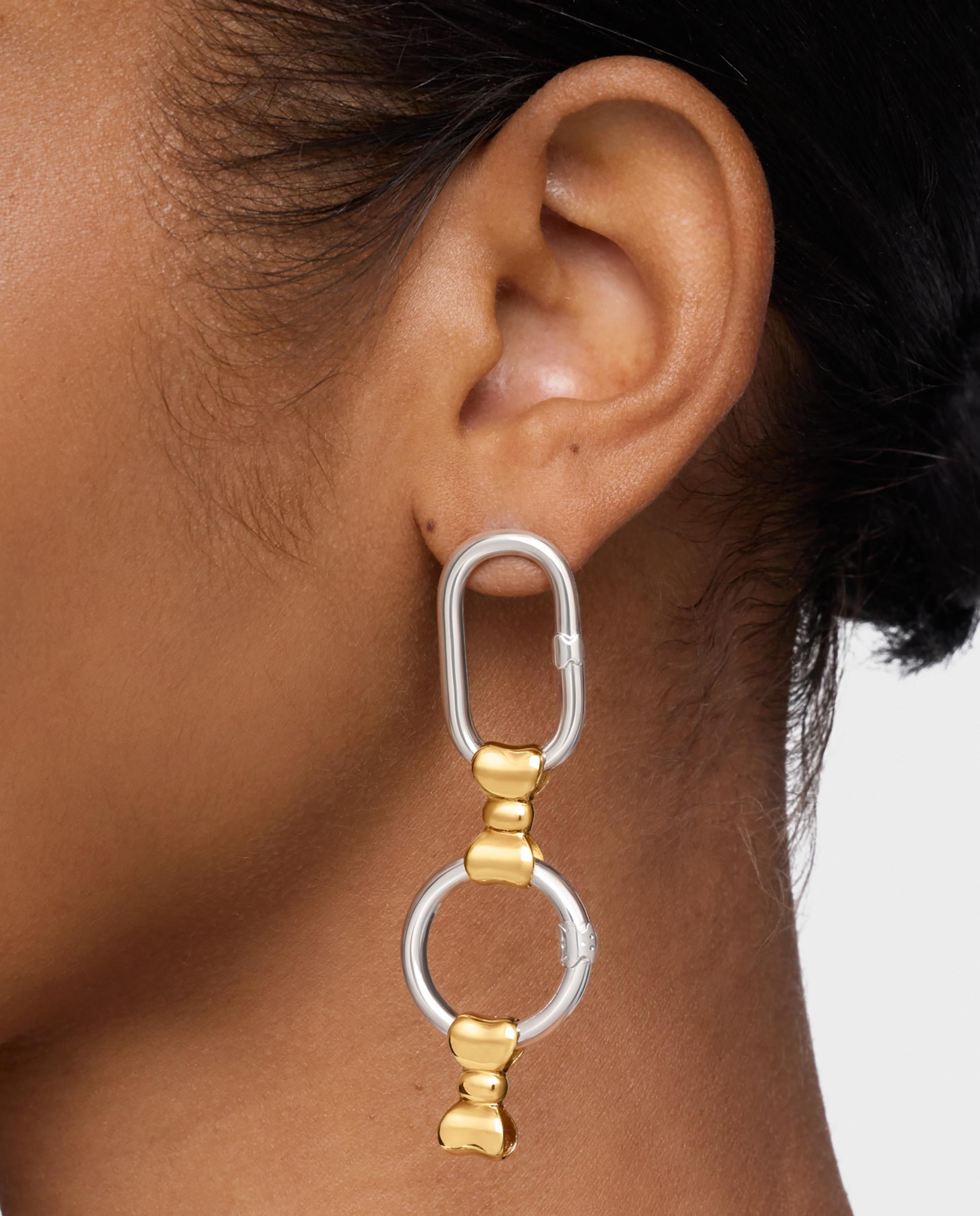 Pendente Ribbon Laço Banhado em Ouro 18 Kt Sobre Prata 15 Mm Dourado-4