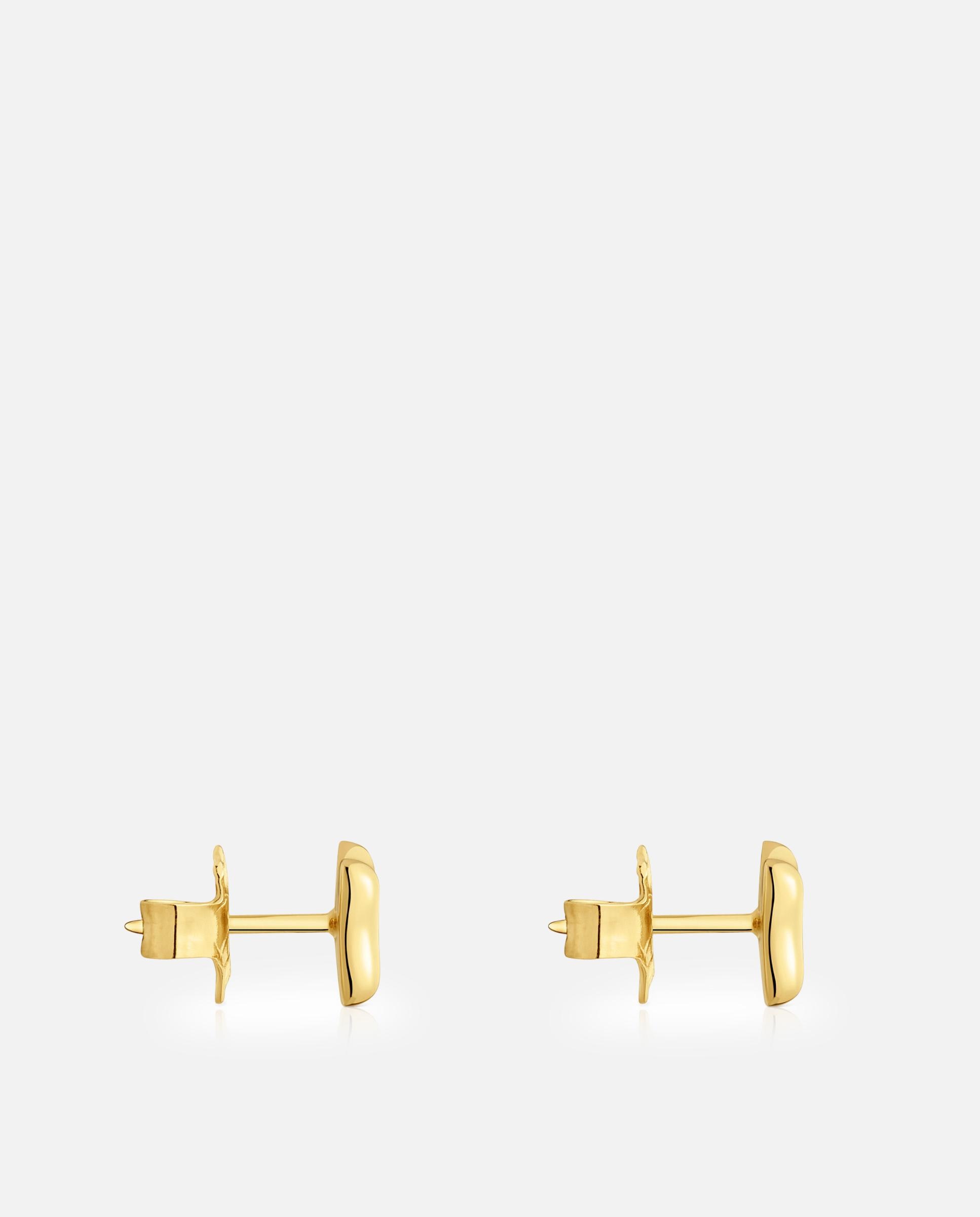 Brincos Ribbon Laço Banhados a Ouro 18 Kt Sobre Prata Dourado-2