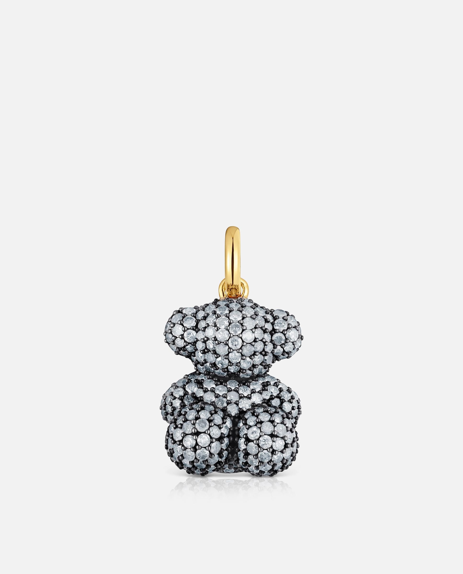 Pendente Bold Bear Urso Bicolor e Diamantes Branco-1