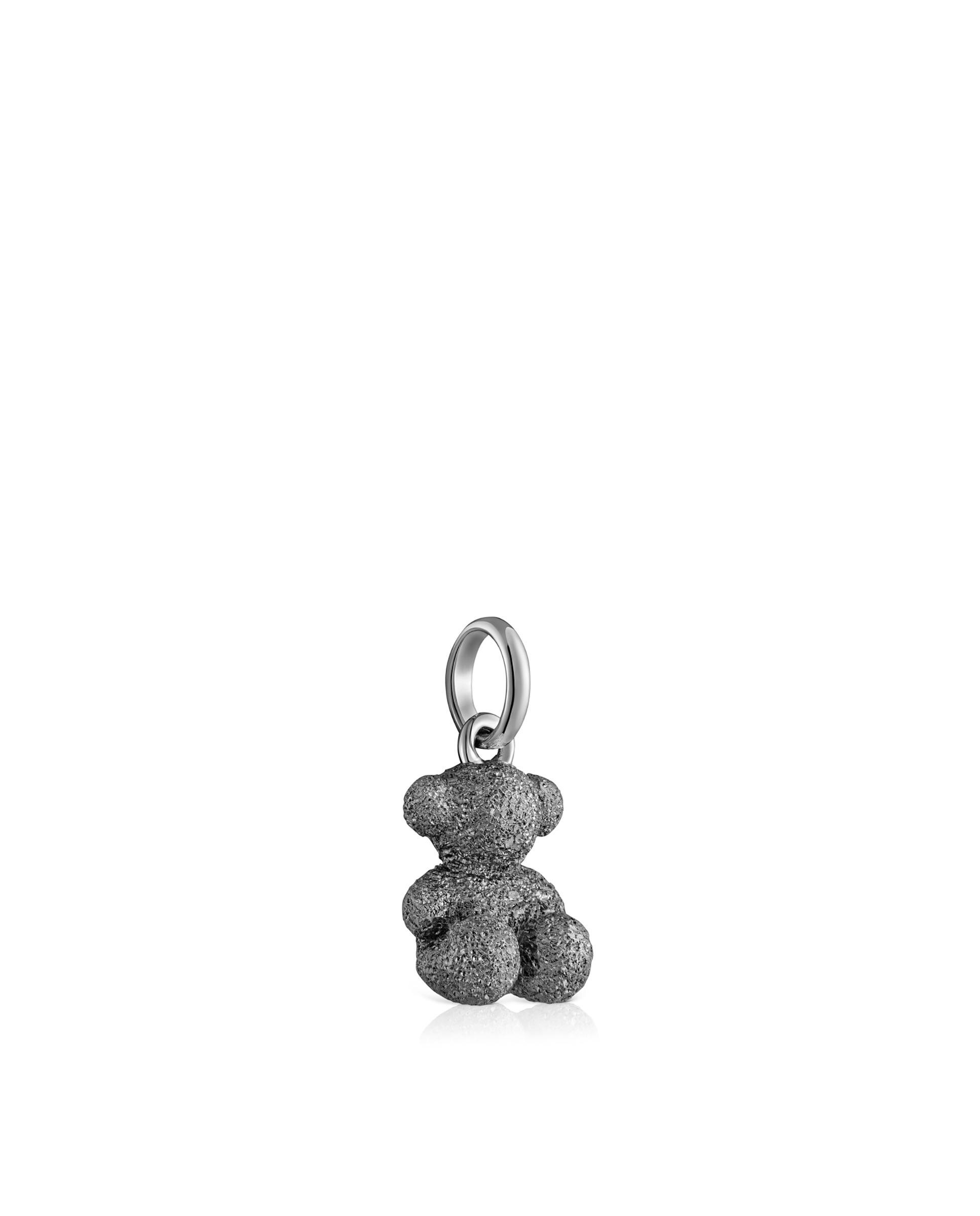 Pendentes Bold Bear Urso de Prata Dark Silver Diamantada Prata mate-2
