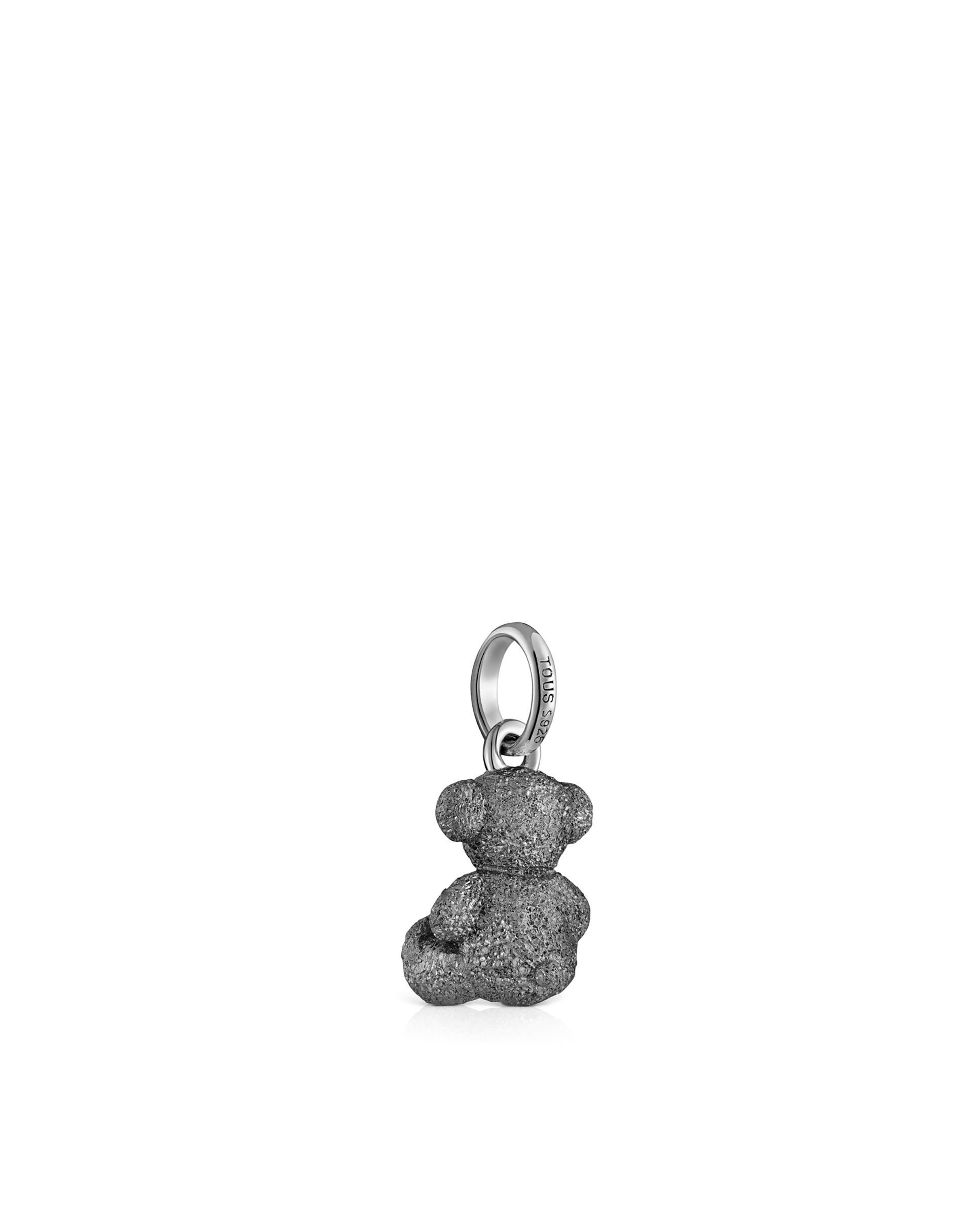 Pendentes Bold Bear Urso de Prata Dark Silver Diamantada Prata mate-3