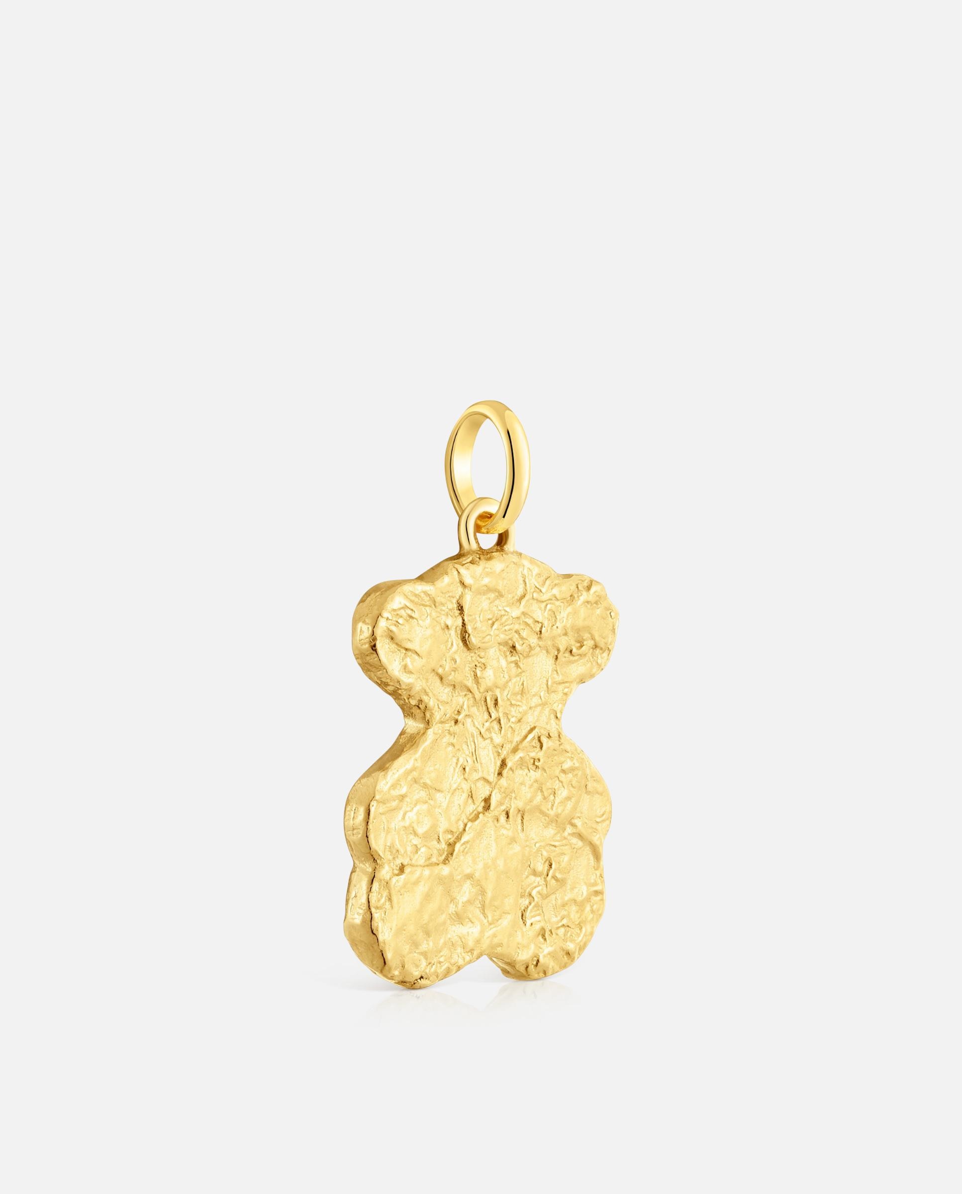 Pendente Sweet Dolls Urso Banhado em Ouro 18 Kt Sobre Prata Bombom Dourado-2