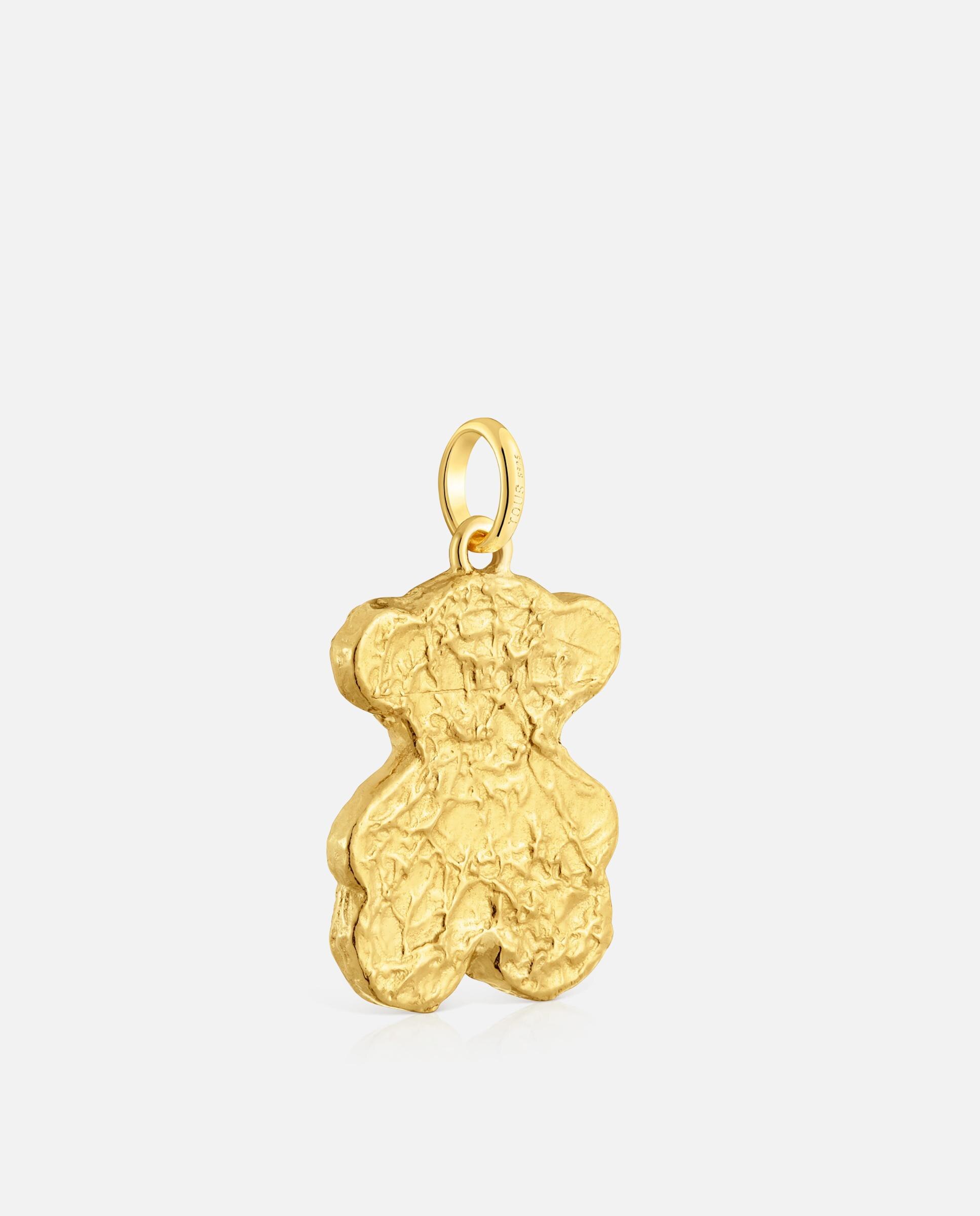 Pendente Sweet Dolls Urso Banhado em Ouro 18 Kt Sobre Prata Bombom Dourado-3