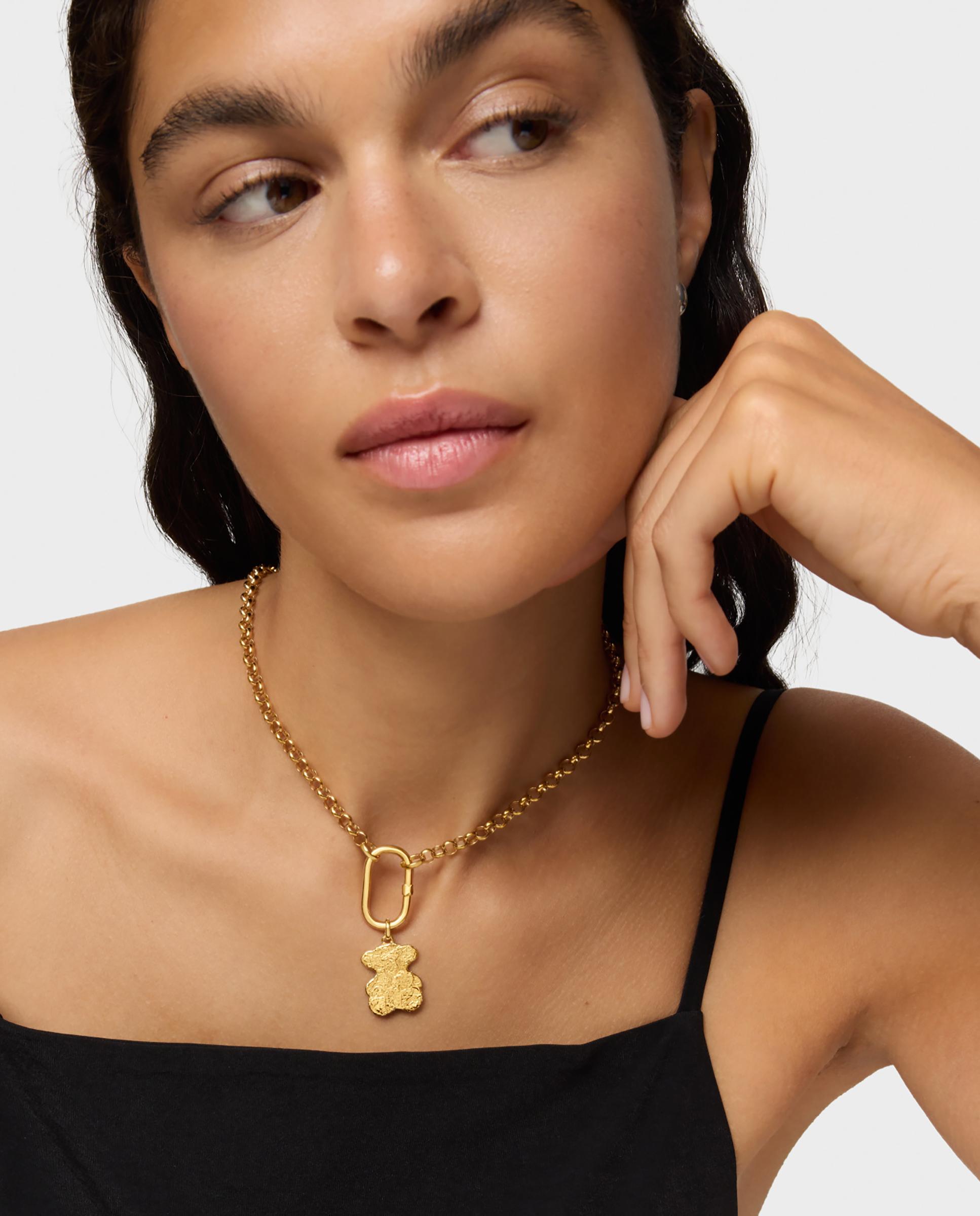 Pendente Sweet Dolls Urso Banhado em Ouro 18 Kt Sobre Prata Bombom Dourado-4
