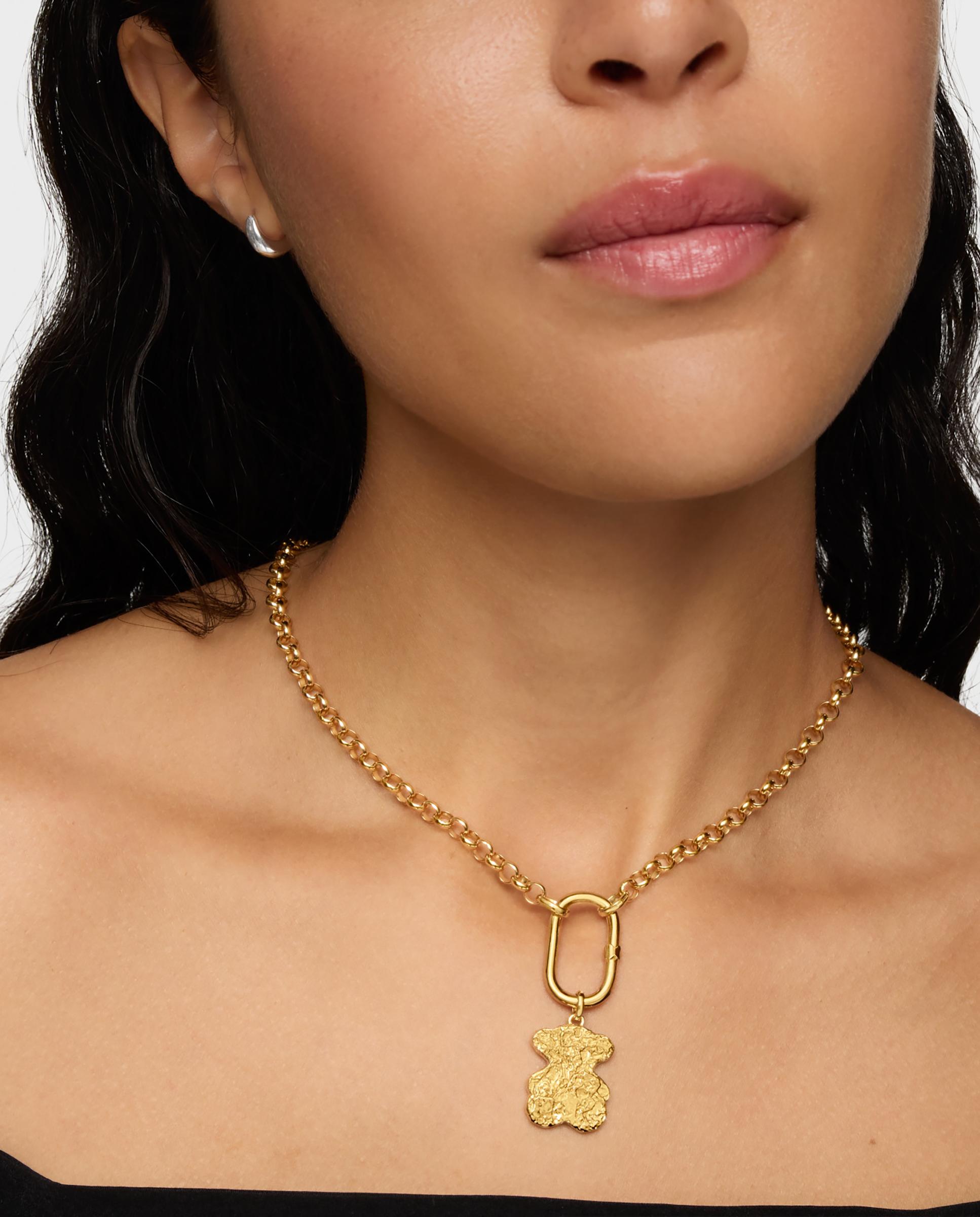 Pendente Sweet Dolls Urso Banhado em Ouro 18 Kt Sobre Prata Bombom Dourado-6