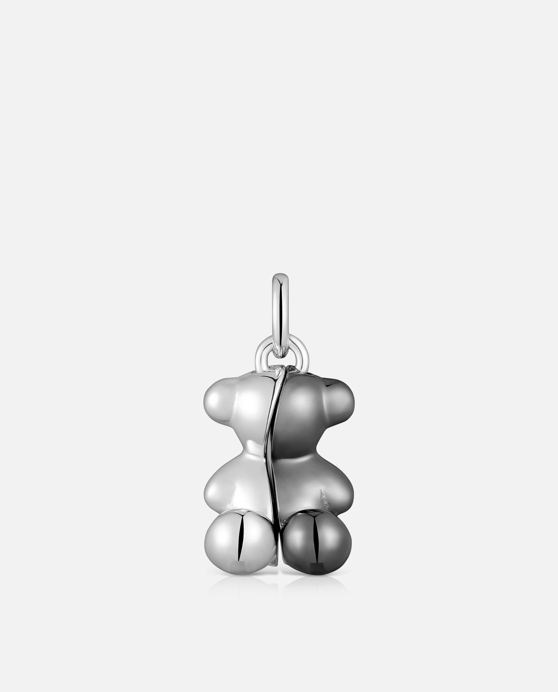 Pendente My Other Half de Prata e Prata Dark Silver Prateado-1